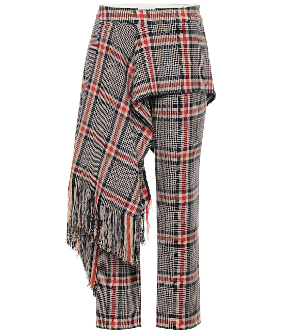 Monse Checked Cotton And Wool Pants In Multi