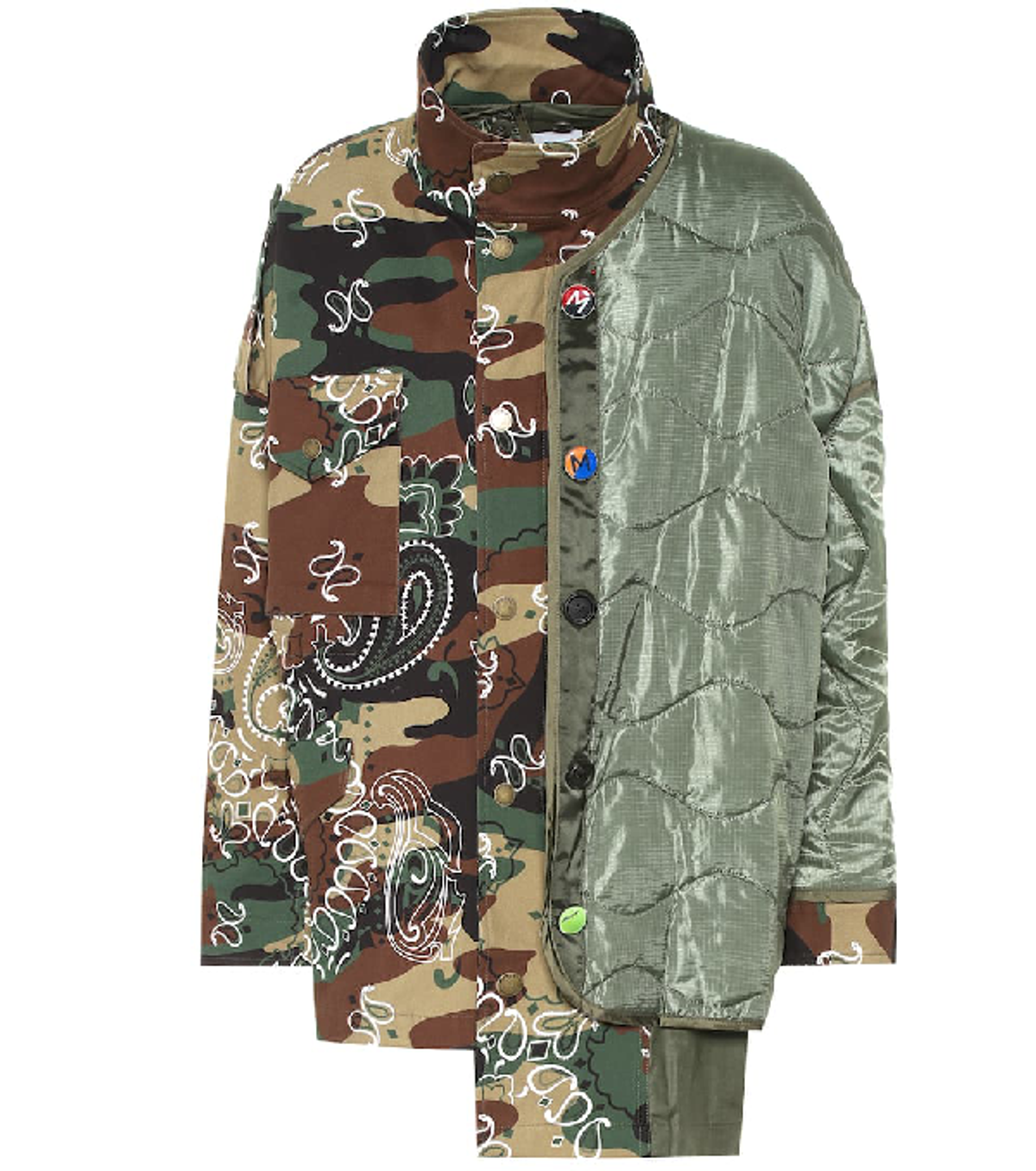 Monse Camouflage Oversized Jacket In Green