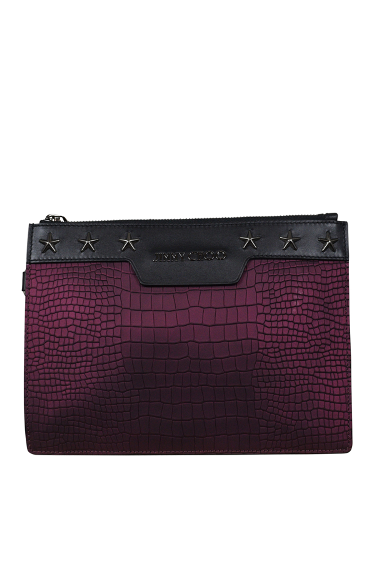 Jimmy Choo Derek Clutch Bag In Burgundy