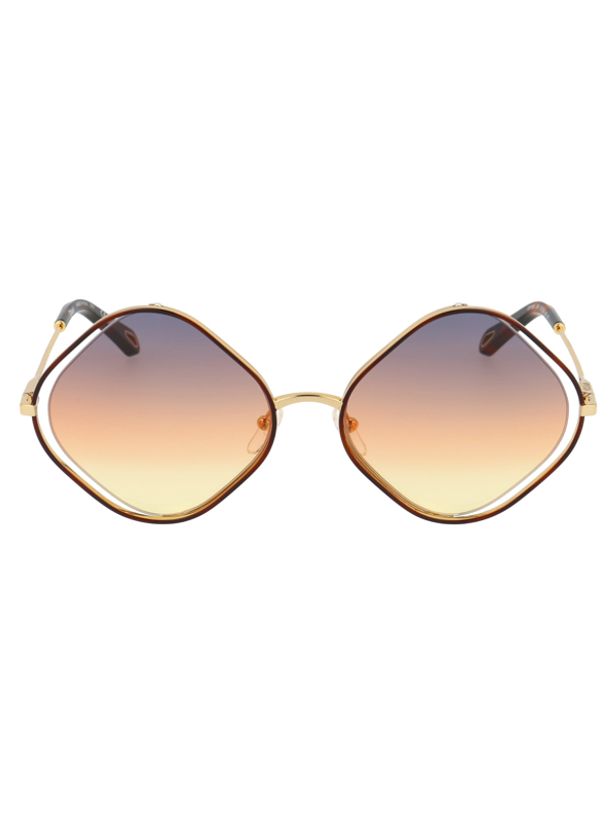 Chloé Ce159s Sunglasses In 259 Havana Gradient Yellow