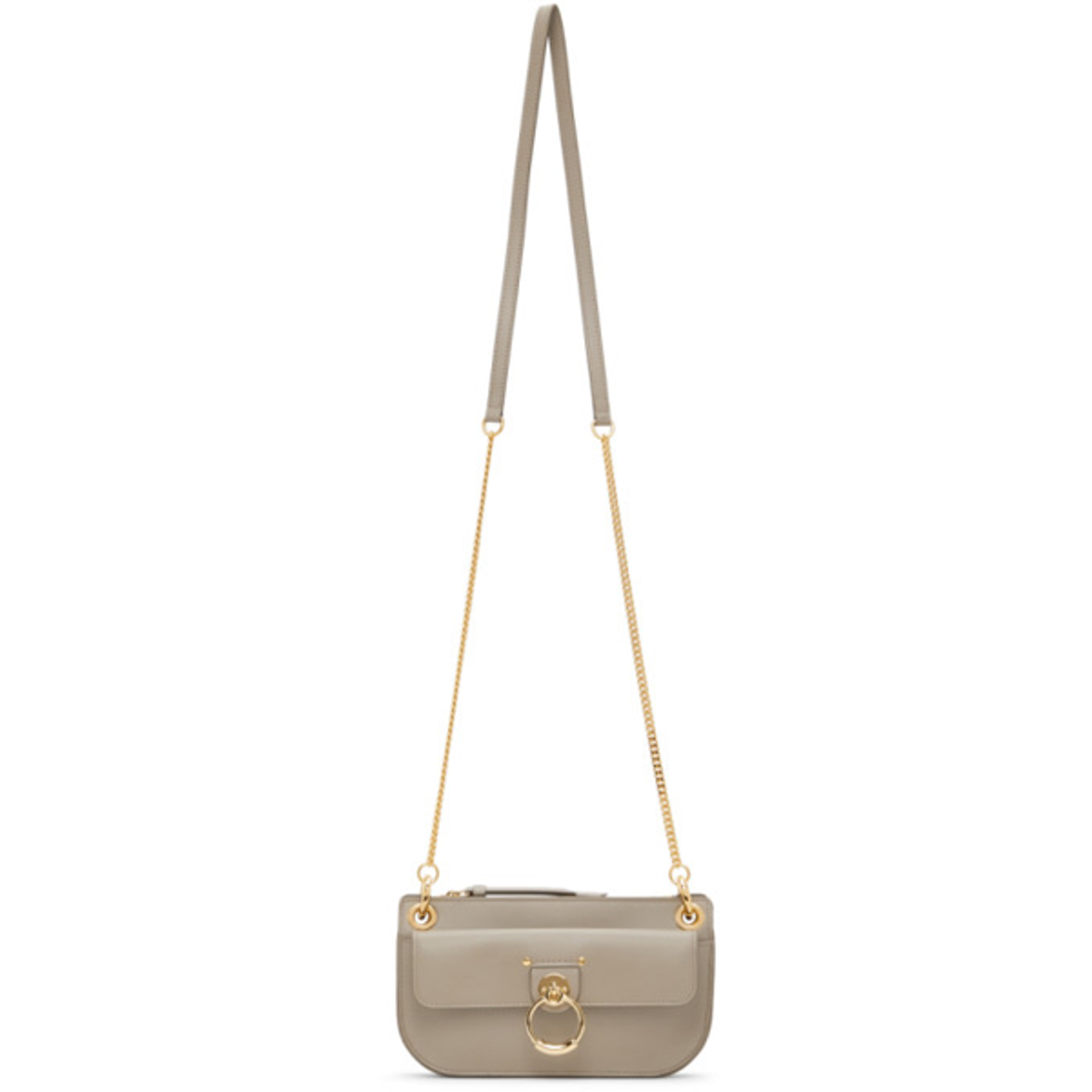 Chloé Chloe Grey Small Tess Crossbody Bag In Gray