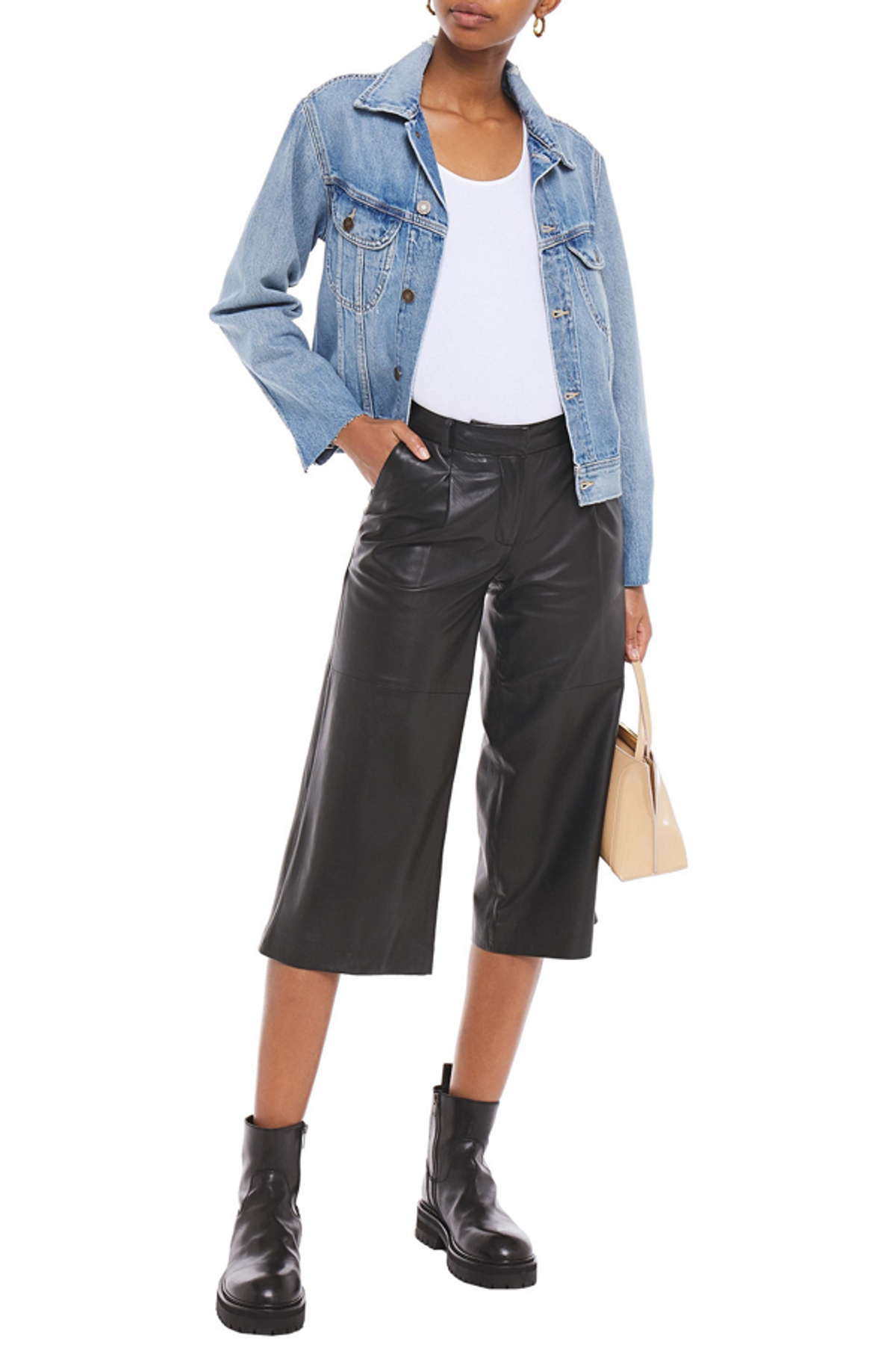 Re/Done 70s Rodeo Distressed Denim Jacket In Light Denim
