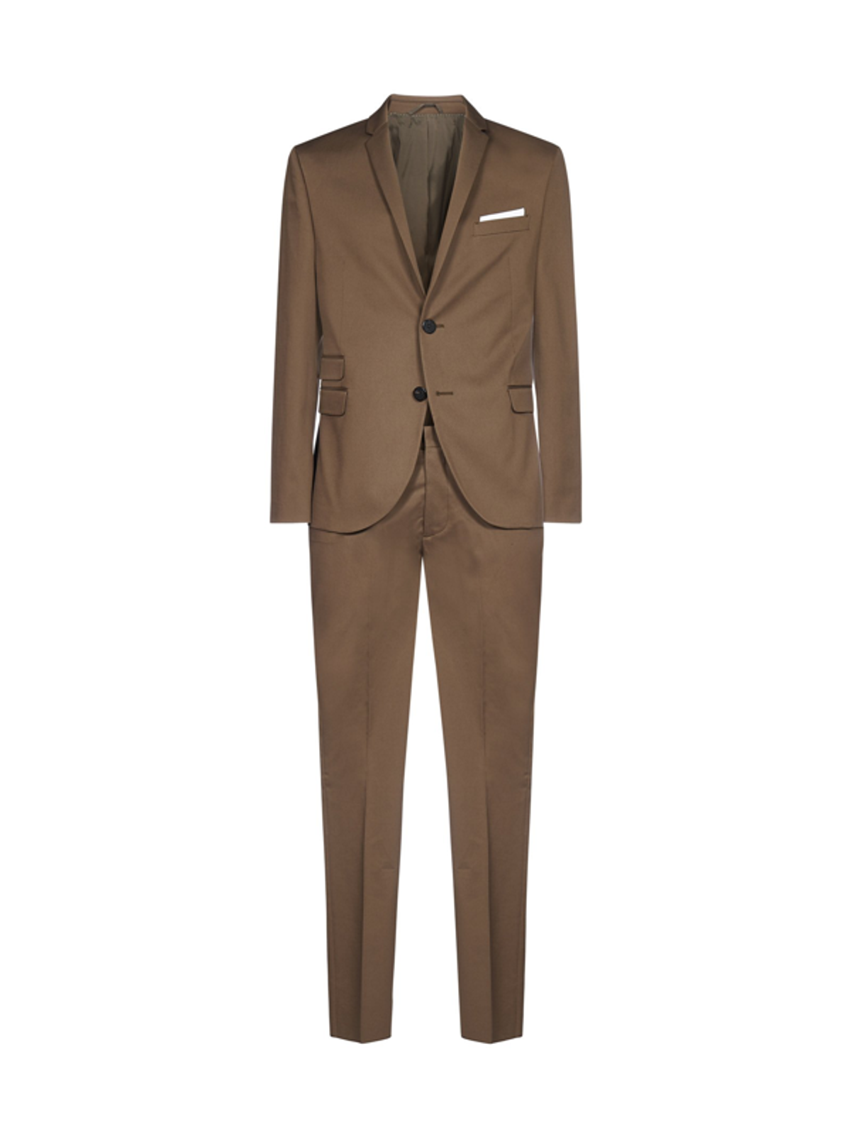 Neil Barrett Neil Barrett Single Breasted Two Piece Suit In Brown