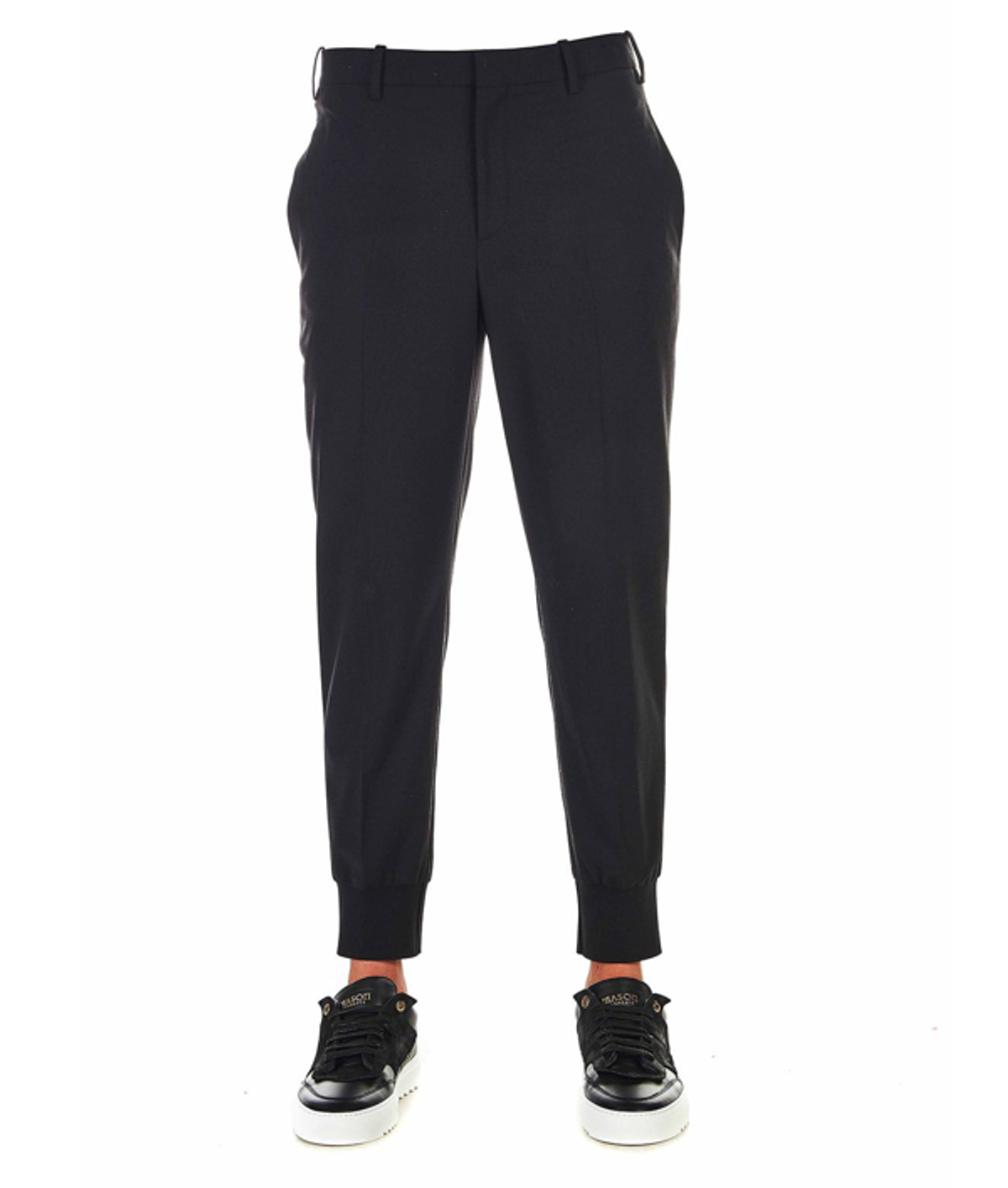 Neil Barrett Trousers With Elastic Hem In Black