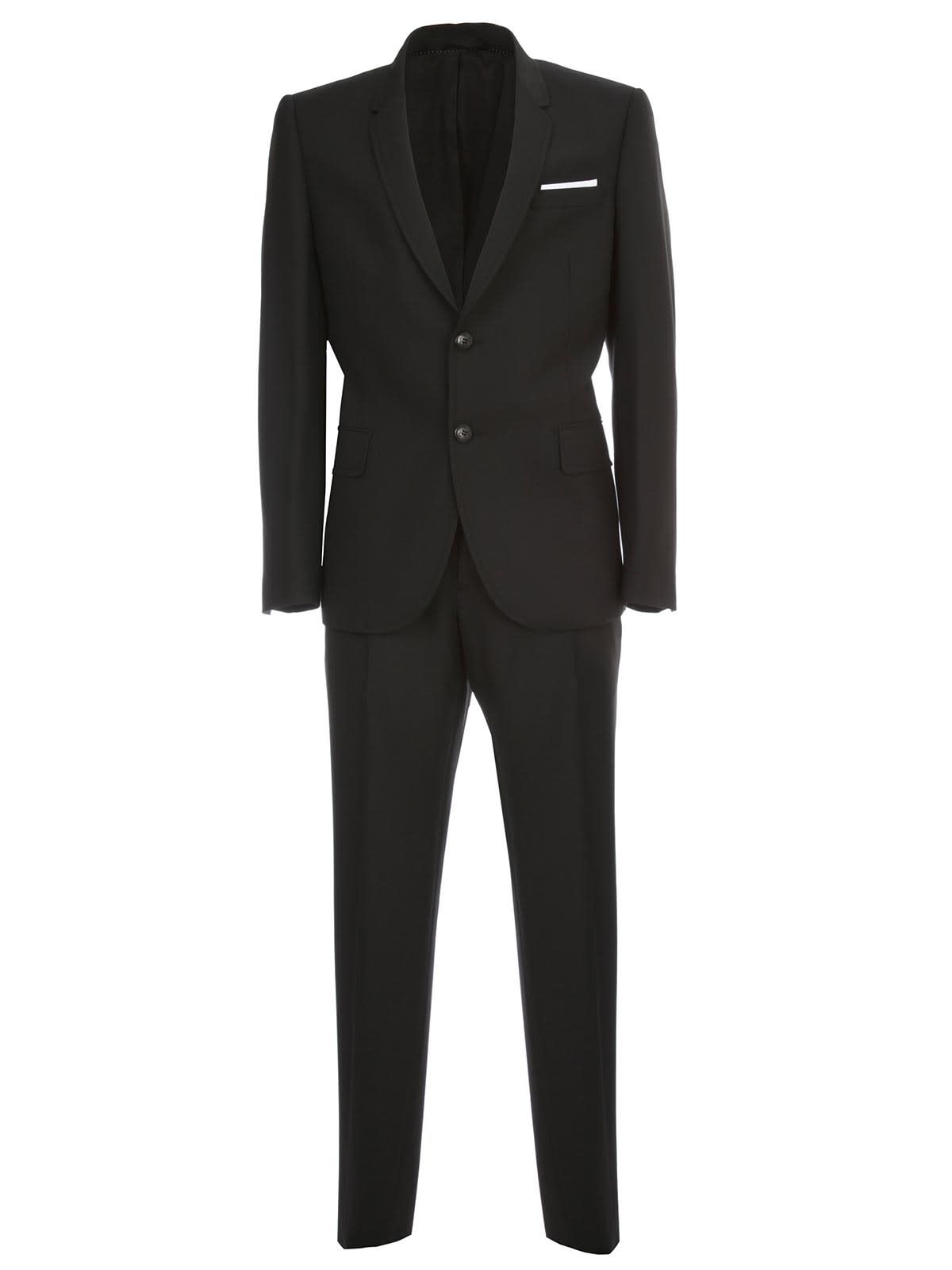 Neil Barrett Skinny Regular Suit In Black