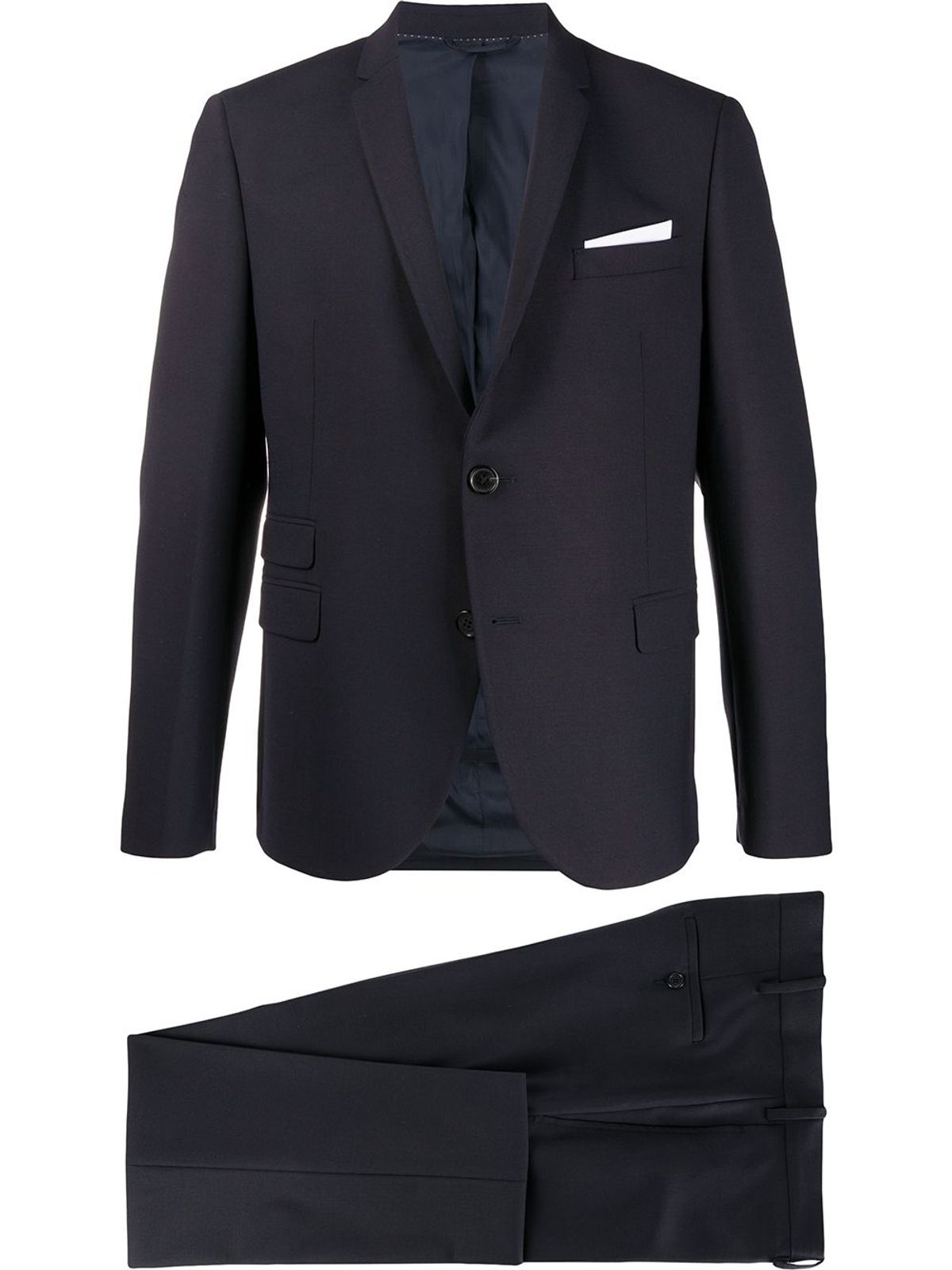 Neil Barrett Two-piece Fitted Suit In Blue