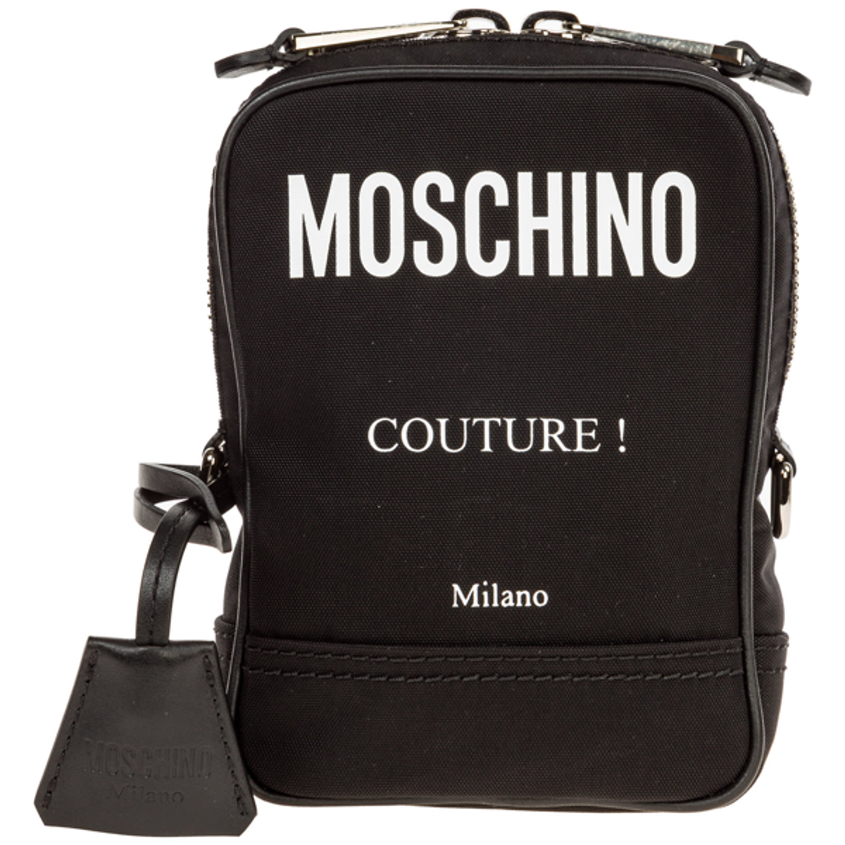 Moschino Travel Iconic Crossbody Bags In Nero