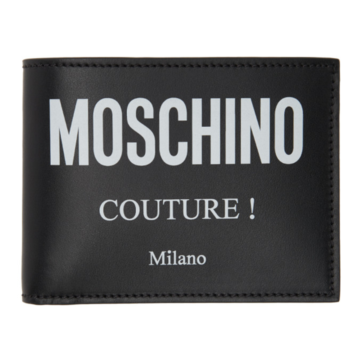 Moschino Moschino Black Couture Bifold Wallet In A2555 Black