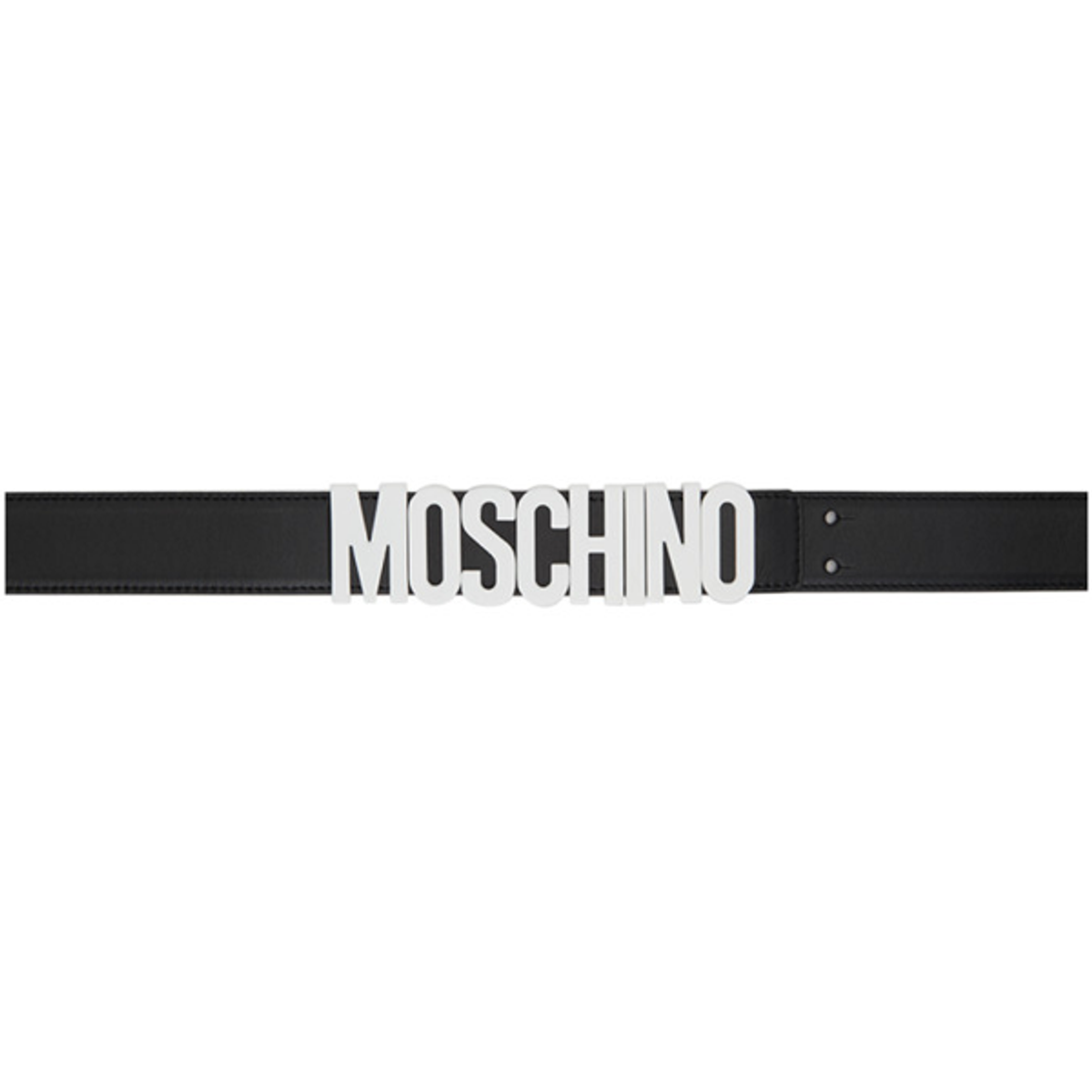 Moschino Moschino Black And White Fantasy Print Belt In A5555 Black