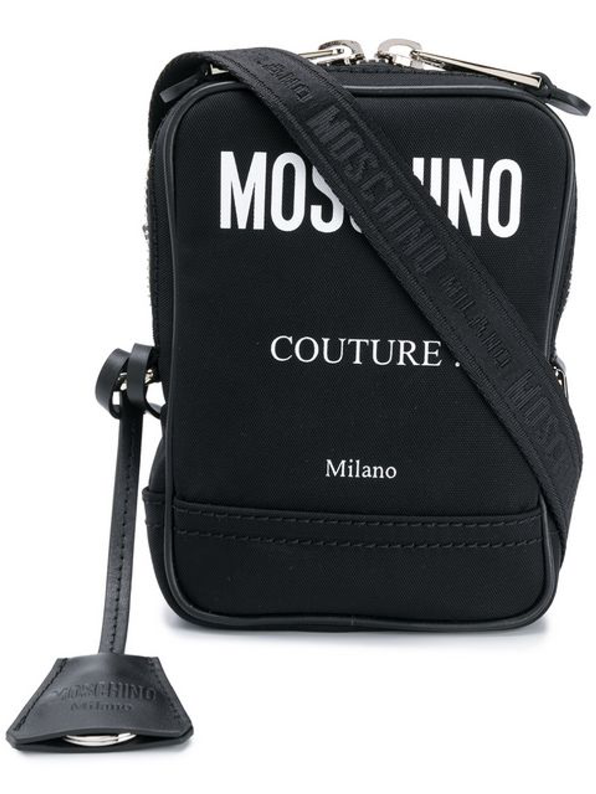 Moschino Men's Crossbody Messenger Shoulder Bag In Black WHAT’S ON