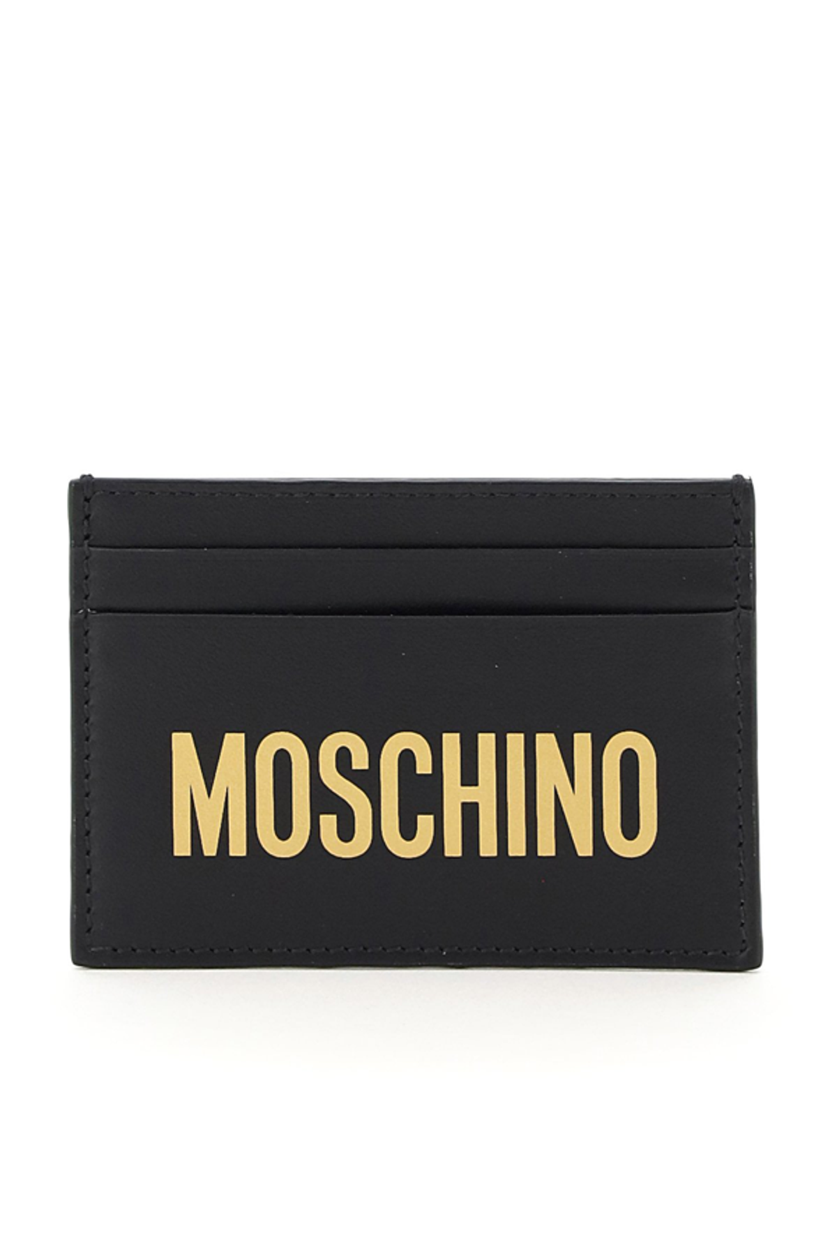 Moschino Moschino Logo Print Cardholder In Black
