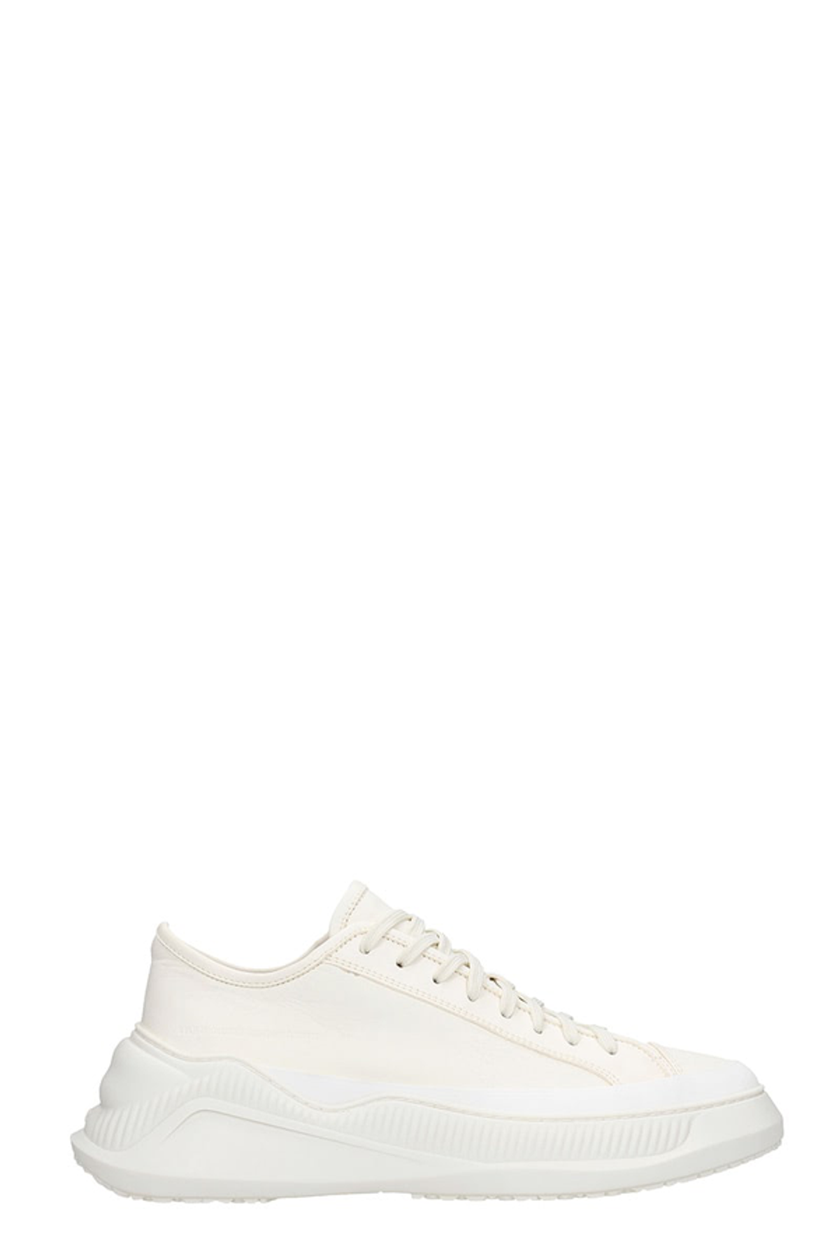OAMC Free Solo Low Sneakers In Beige Leather
