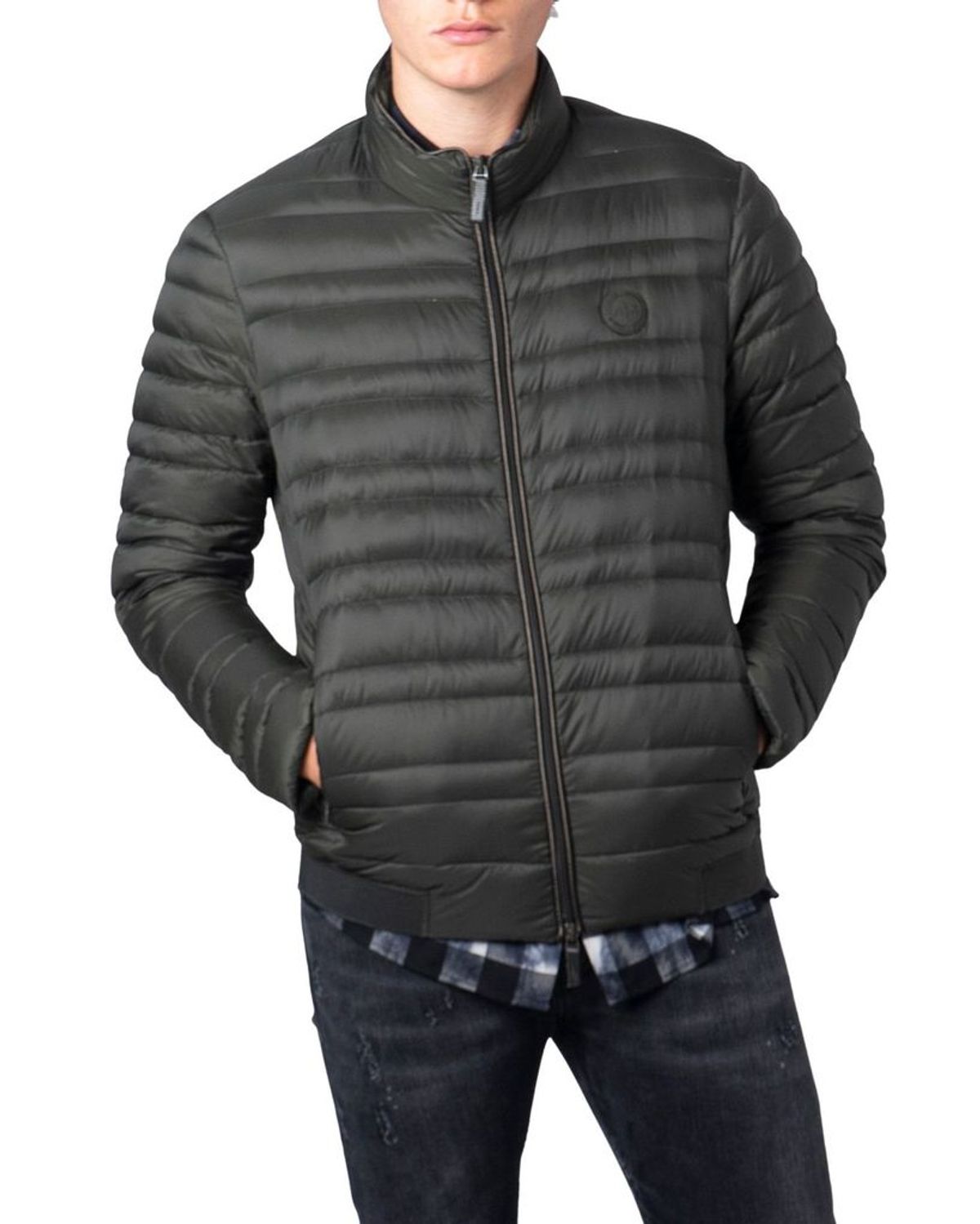 Armani Exchange Armani Exchange Mens Green Polyamide Down Jacket