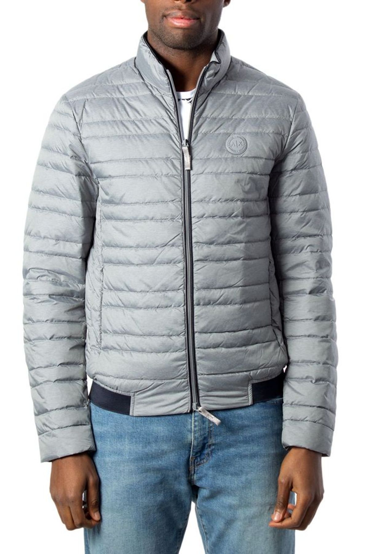 Armani Exchange Armani Exchange Mens Grey Polyamide Down Jacket