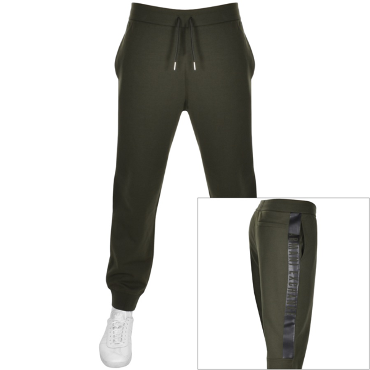 Armani Exchange Armani Exchange Logo Jogging Bottoms Green