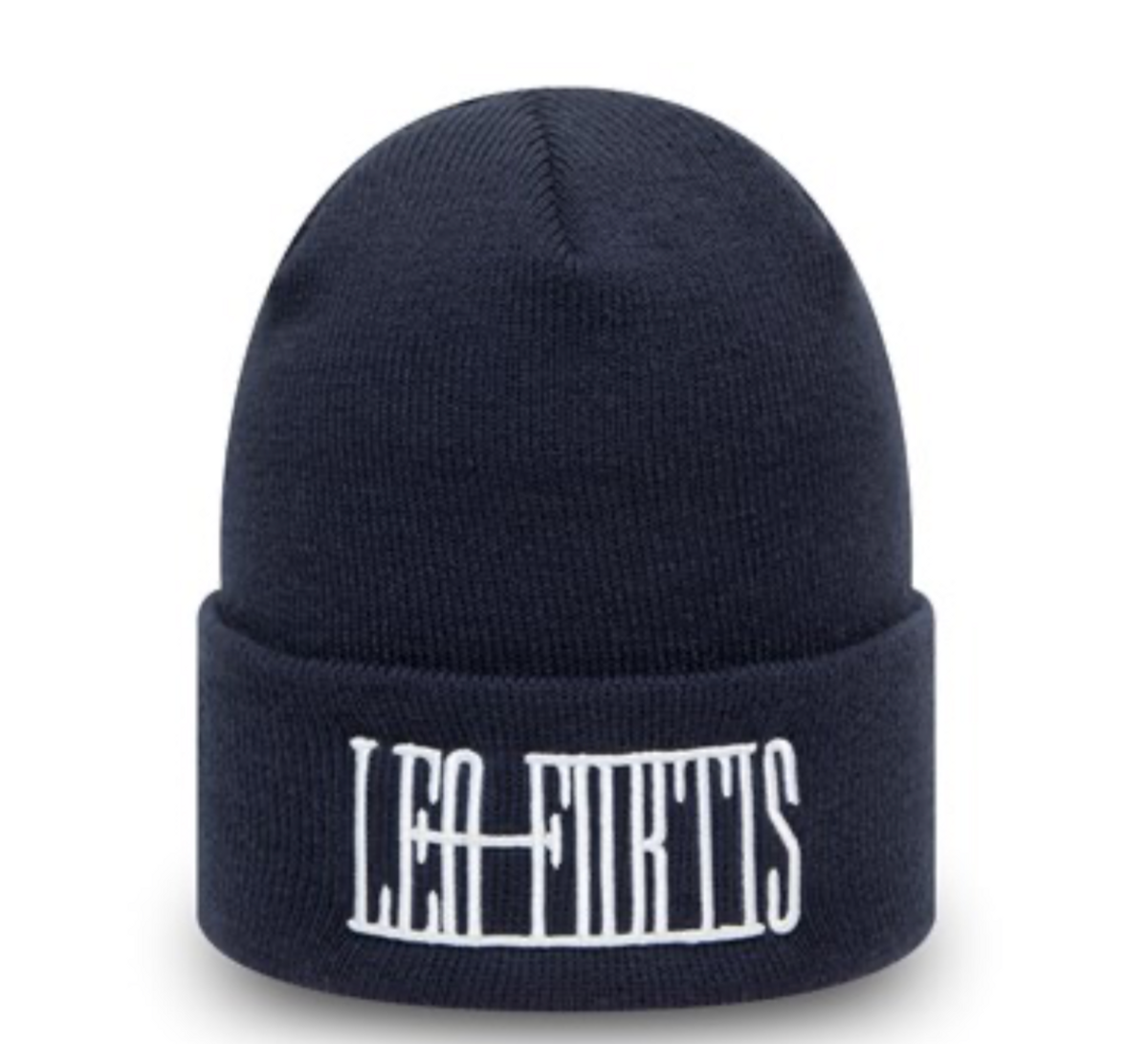 Leo Fortis Navy Cuff Knit Beanie Hat