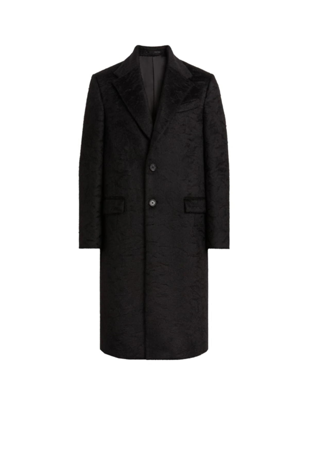 Roberto Cavalli Single-breasted Midi Coat In Black