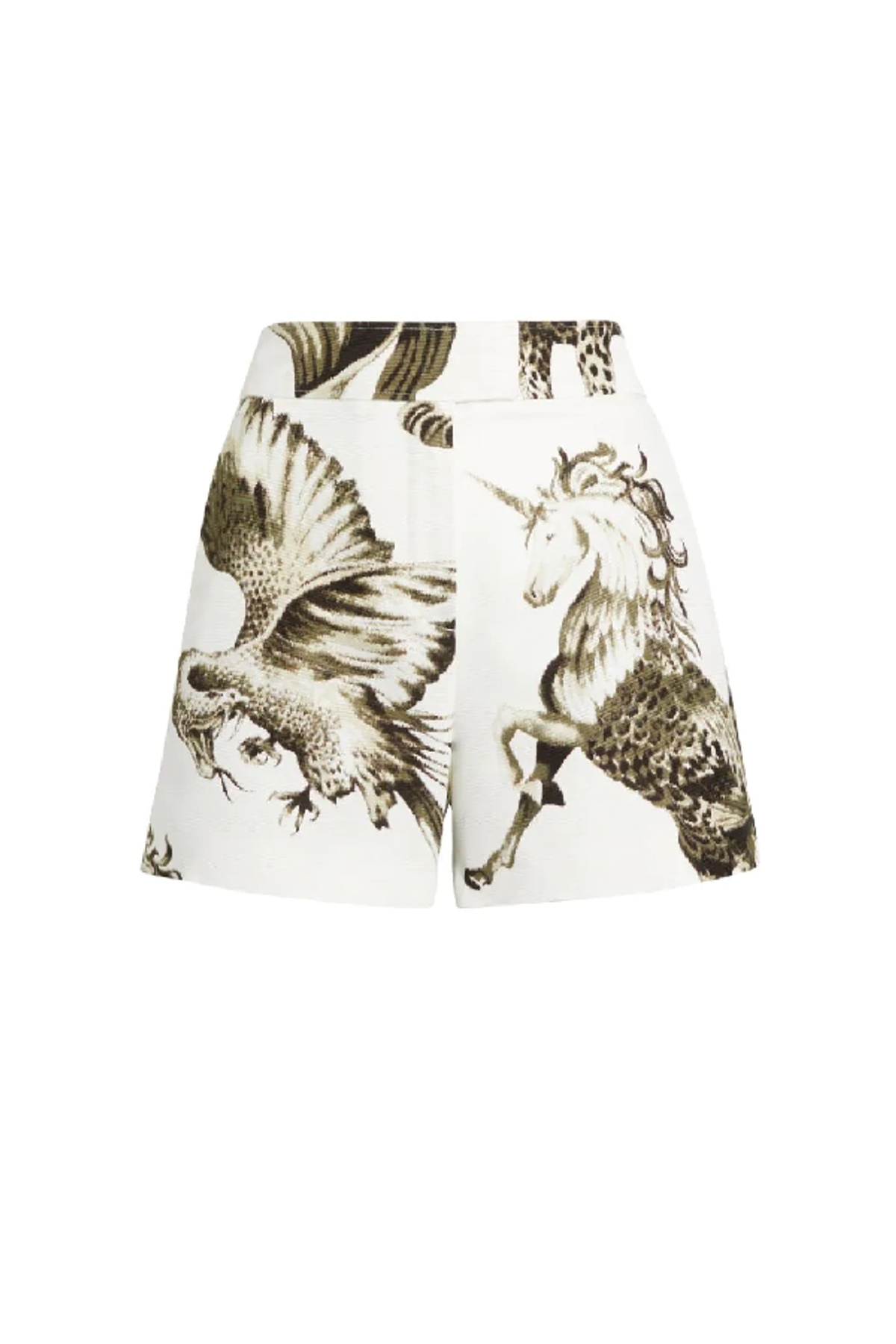 Roberto Cavalli Hybrid Animals Printed Shorts In White