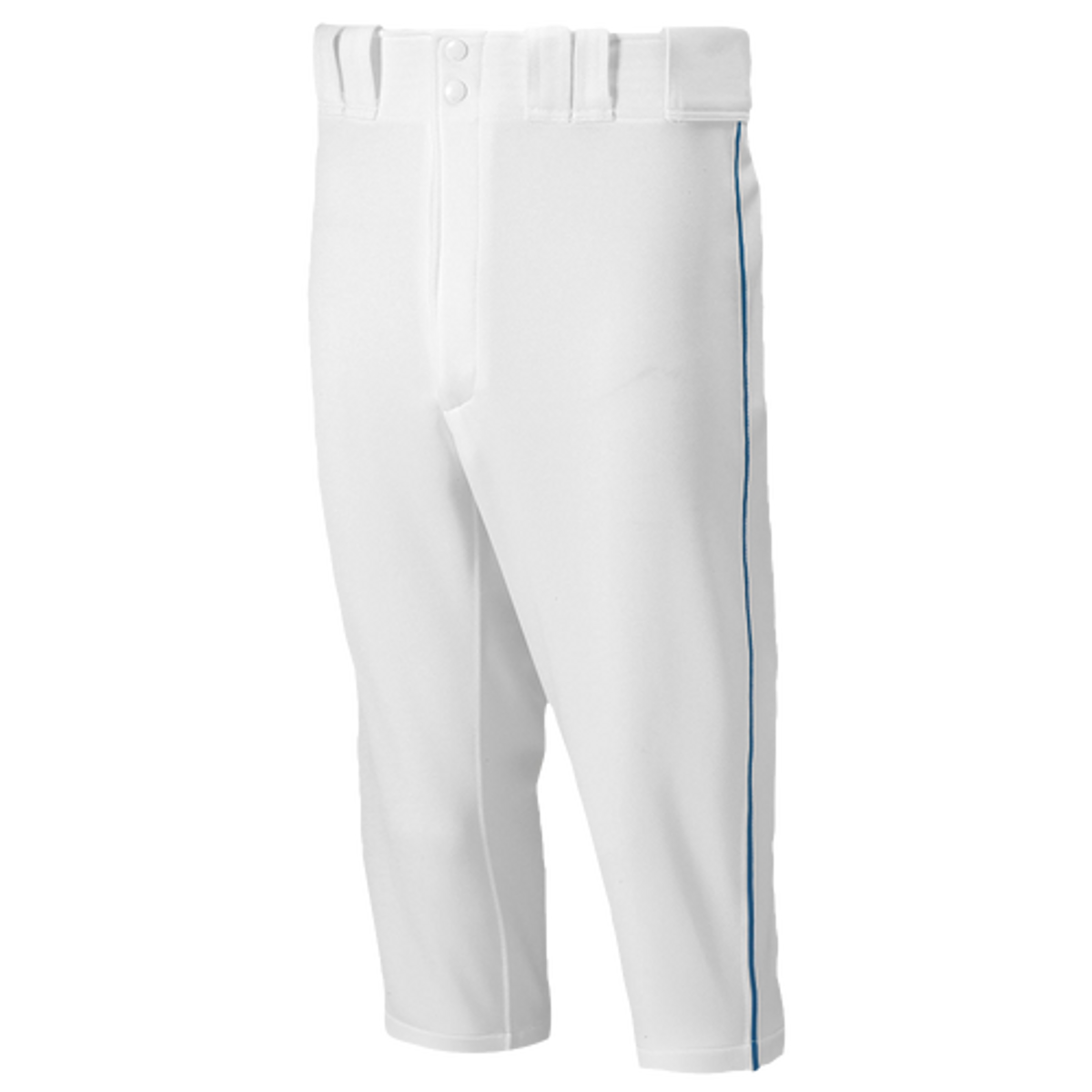 Mizuno Premier Short Piped Pants In White/navy