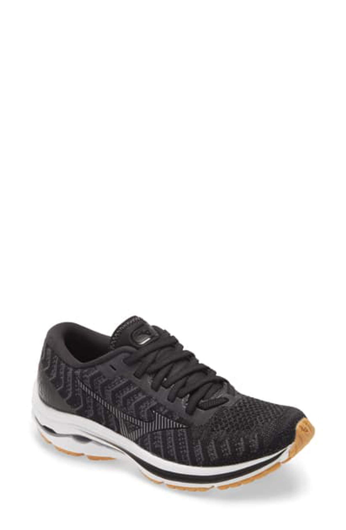 Mizuno Wave Rider 24 Running Shoe In Black Dark Shadow