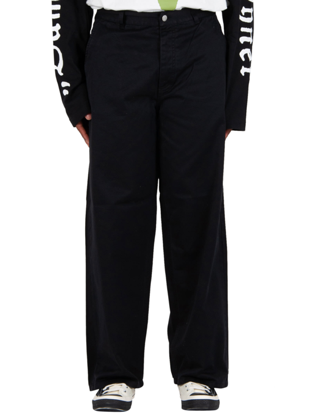 Vyner Articles Puddle Leg Pant - Black In Nero