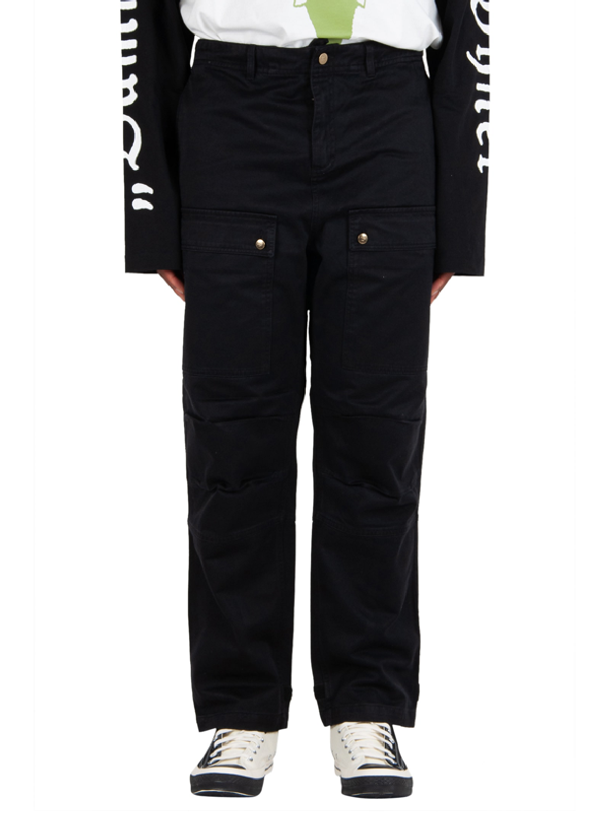 Vyner Articles Wit Cargo Pant - Black In Nero