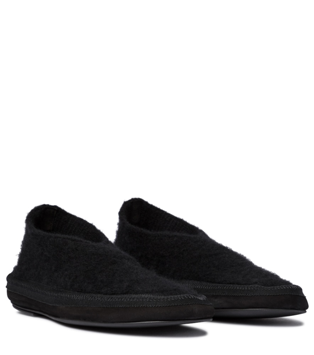 The Row Fairy Cashmere Ballet Flats In Black