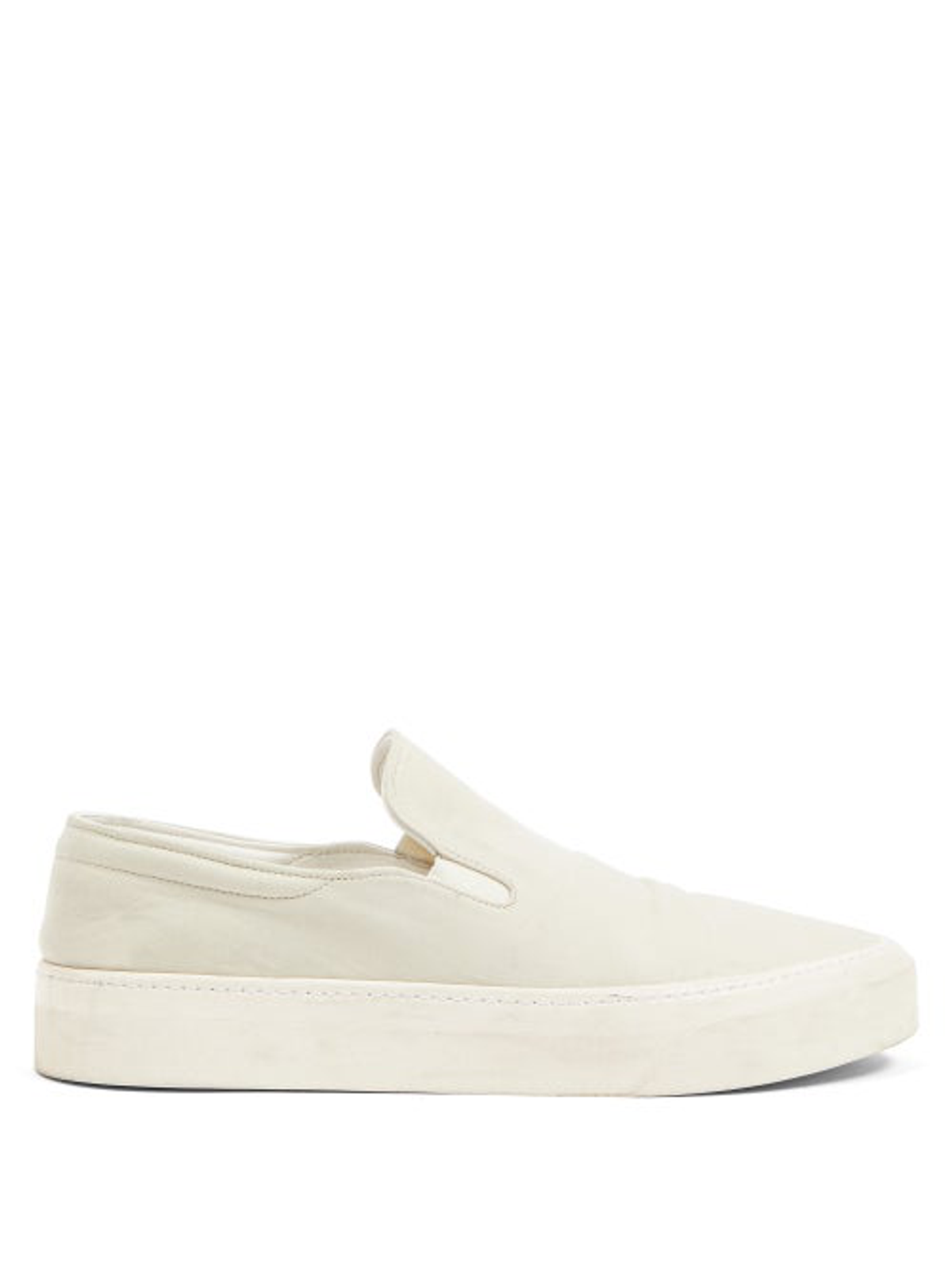 The Row Mary H Slip-on Canvas Trainers In Beige