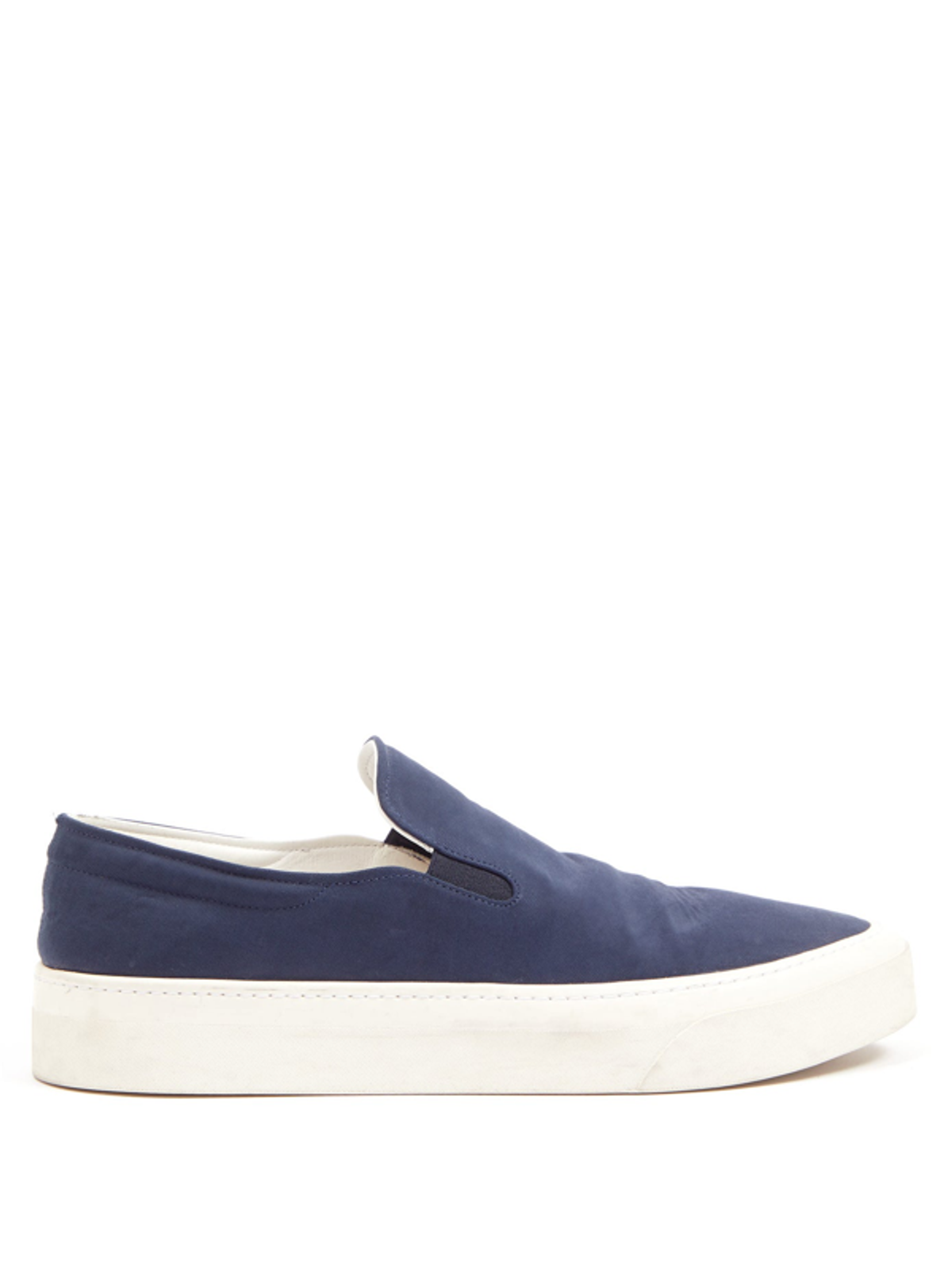 The Row Mary H Slip-on Canvas Trainers In Navy