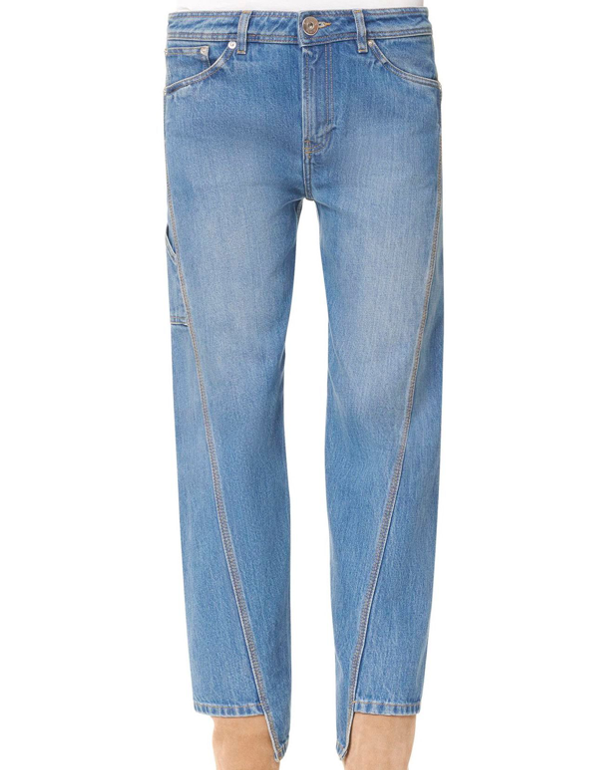 Lanvin Buttoned Lanvin Womens Rwtr503ddz06a2022 Blue Cotton Jeans