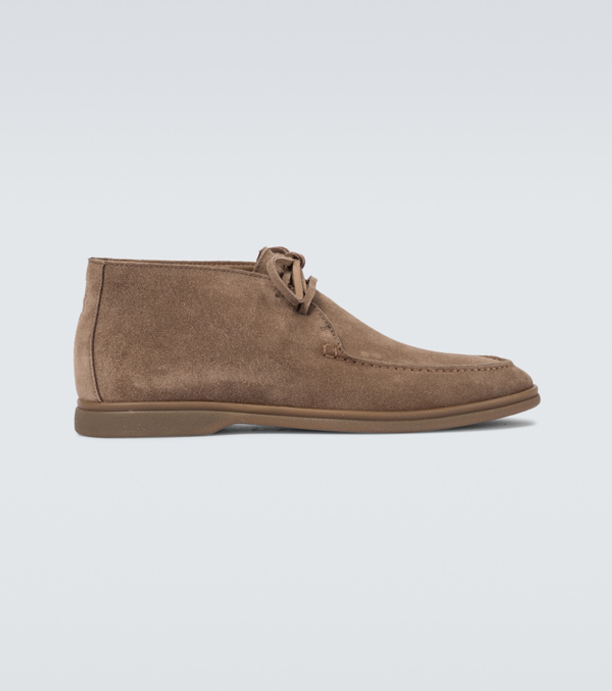 Brunello Cucinelli Suede Desert Boots In Beige