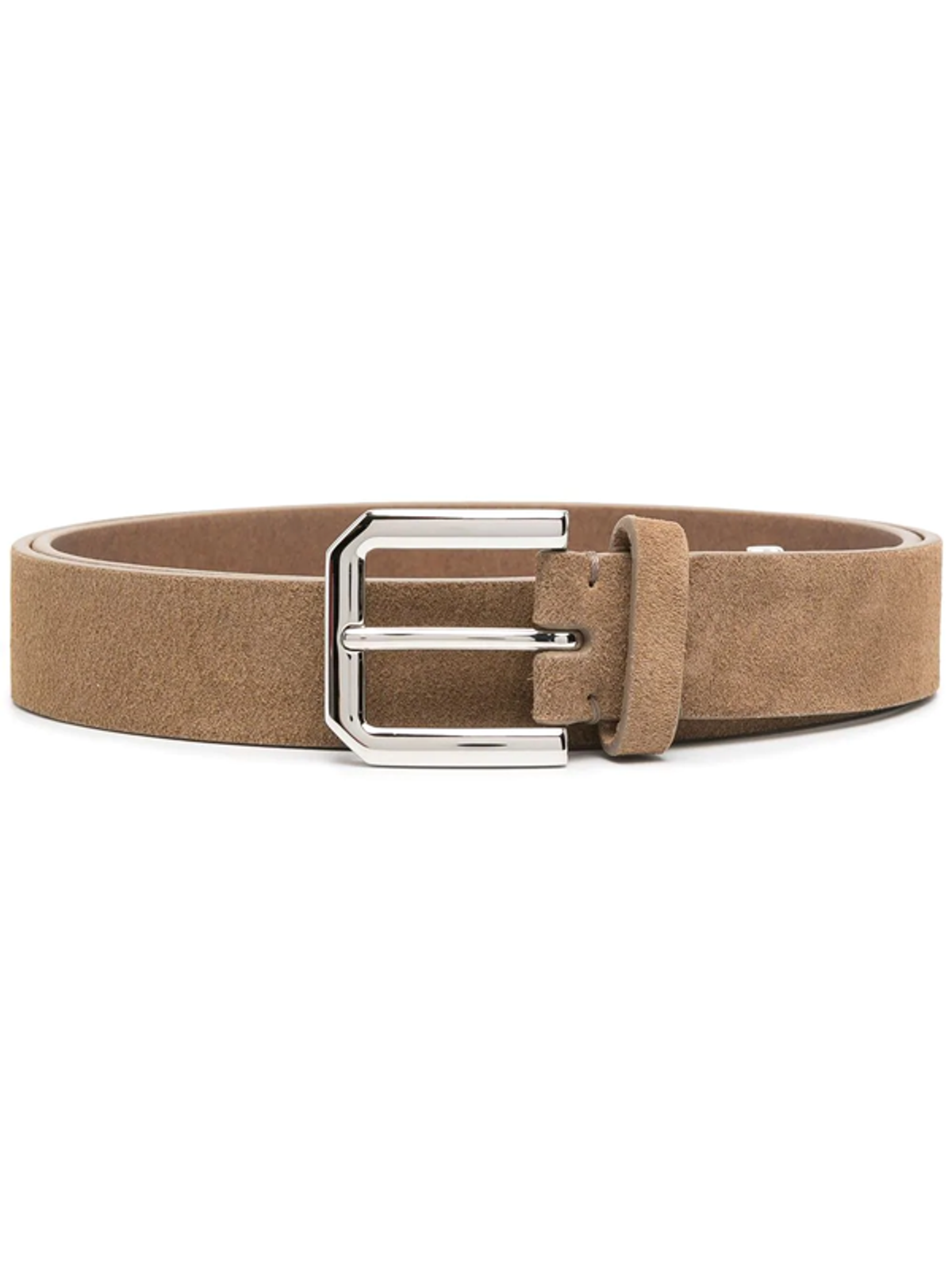 Brunello Cucinelli Leather Skinny Belt In Brown | WHATS ON THE STAR?