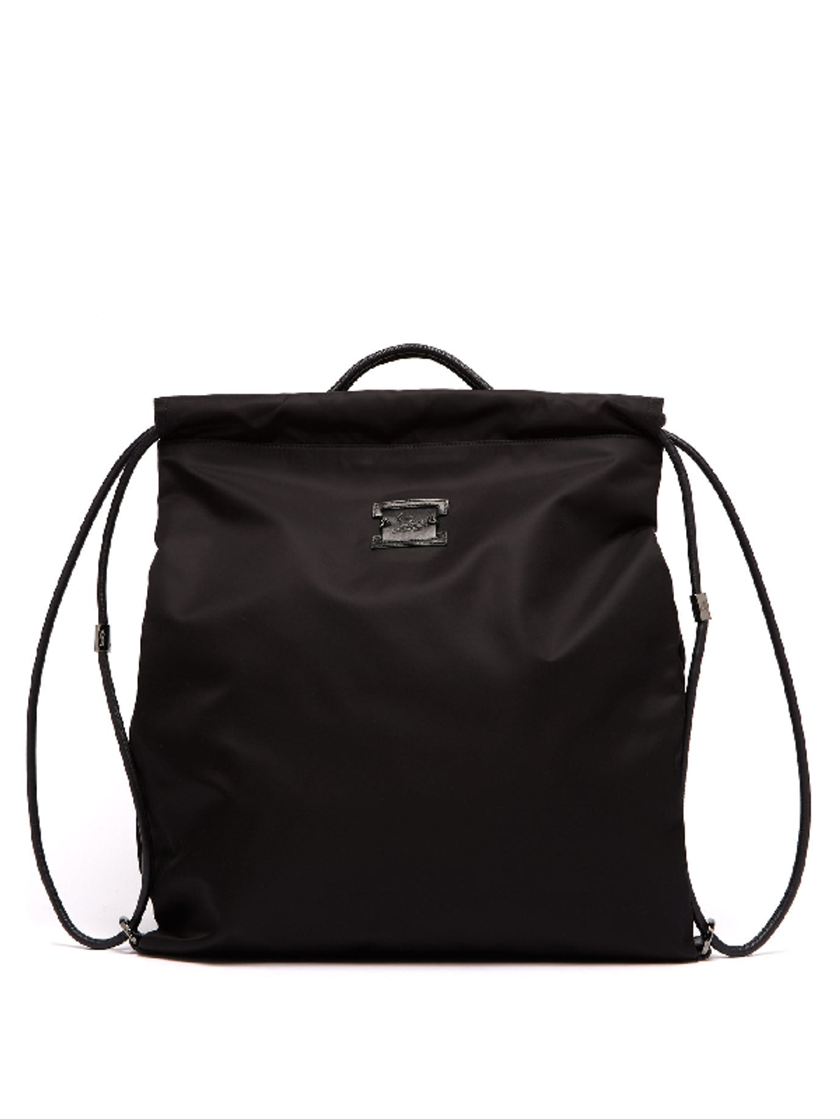 Christian Louboutin Kaloubi Leather-trimmed Nylon Backpack In Black