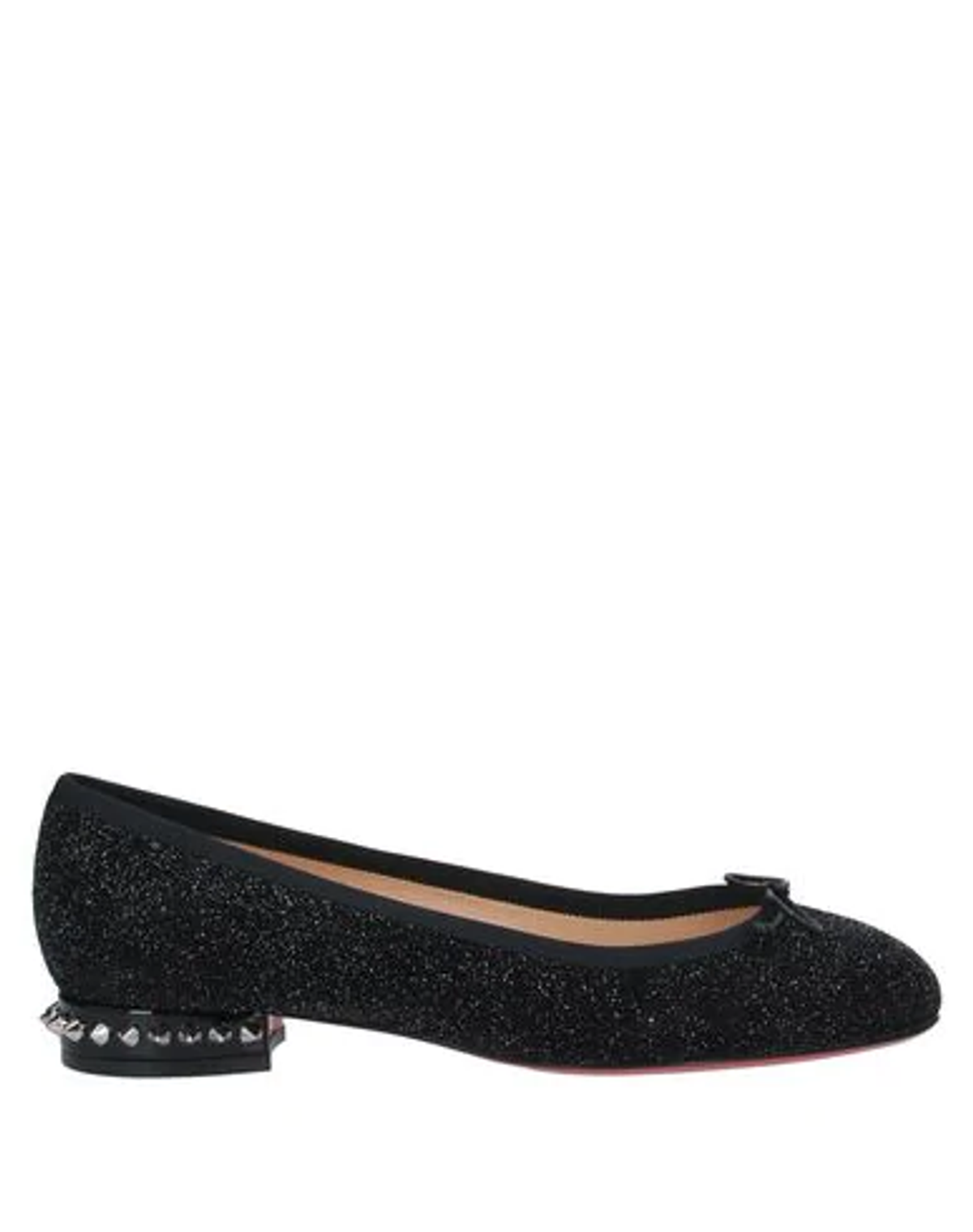 Christian Louboutin La Massine Glitter Ballet Flats In Black | WHAT’S ...