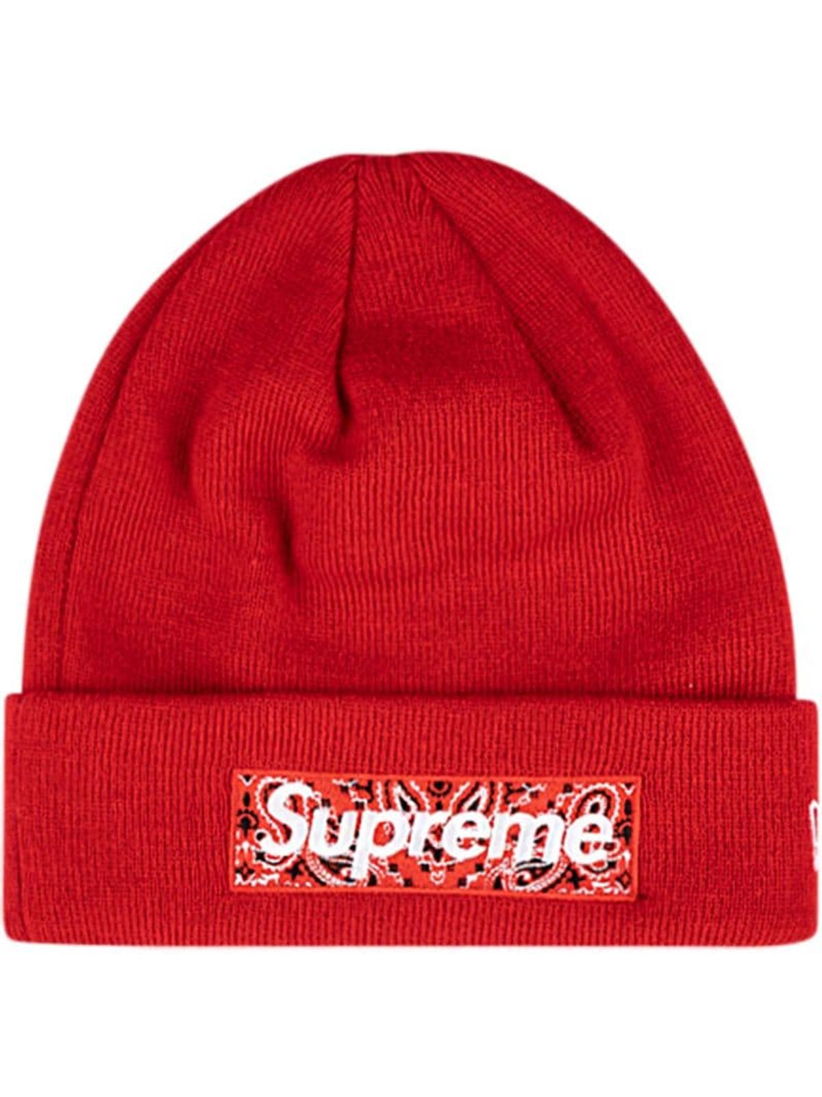 supreme x new era beanie
