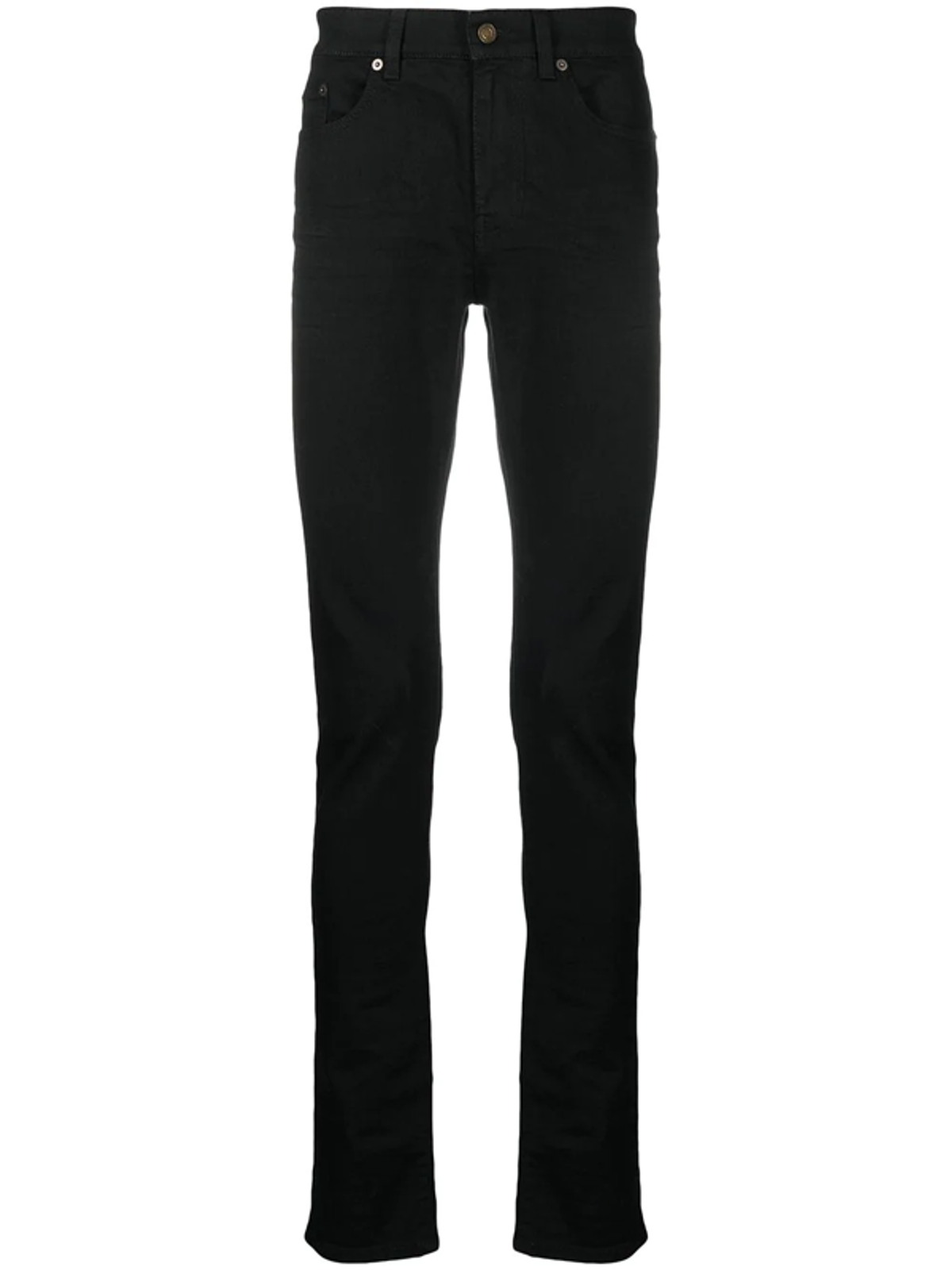Saint Laurent Five Pocket Slim-fit Jeans In Black