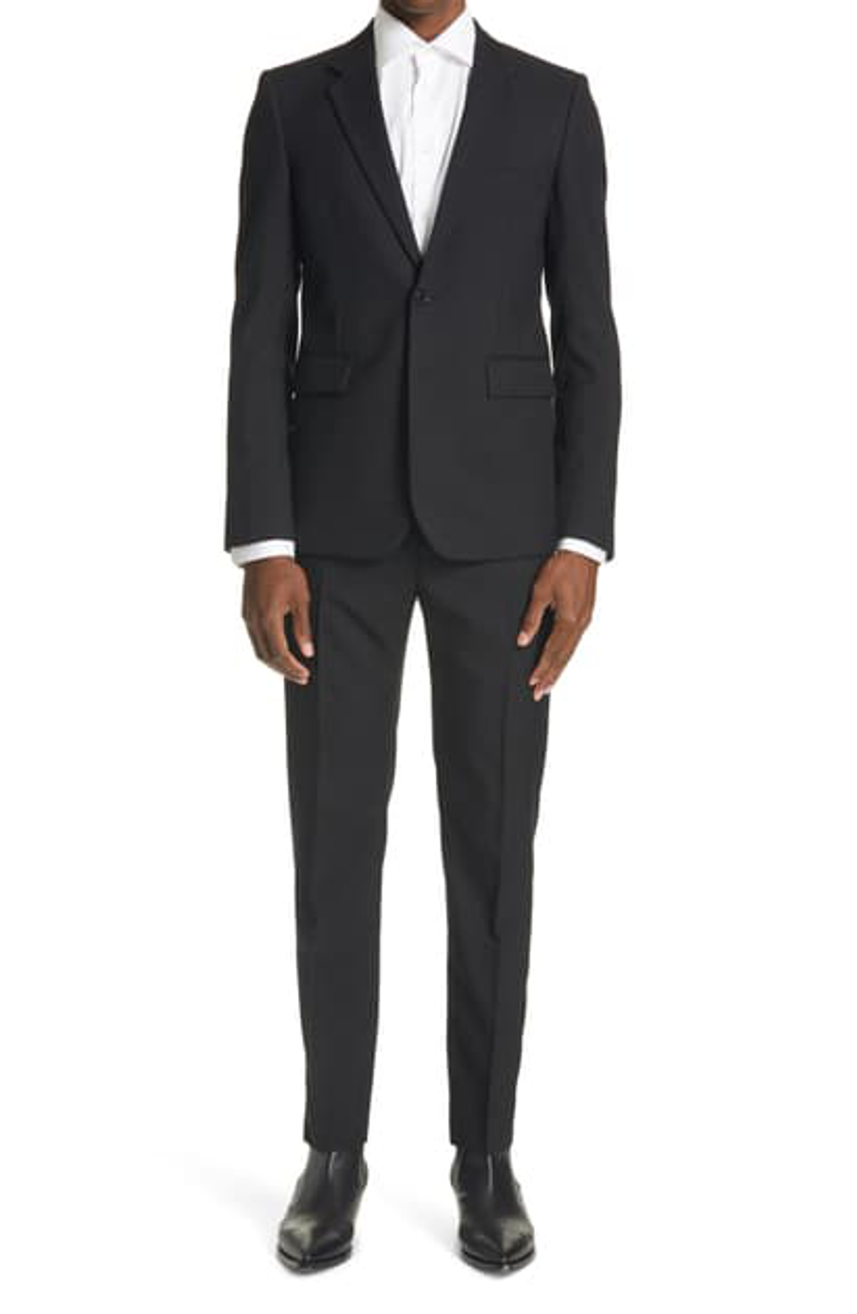 Saint Laurent Virgin Wool Two Piece Suit In Black