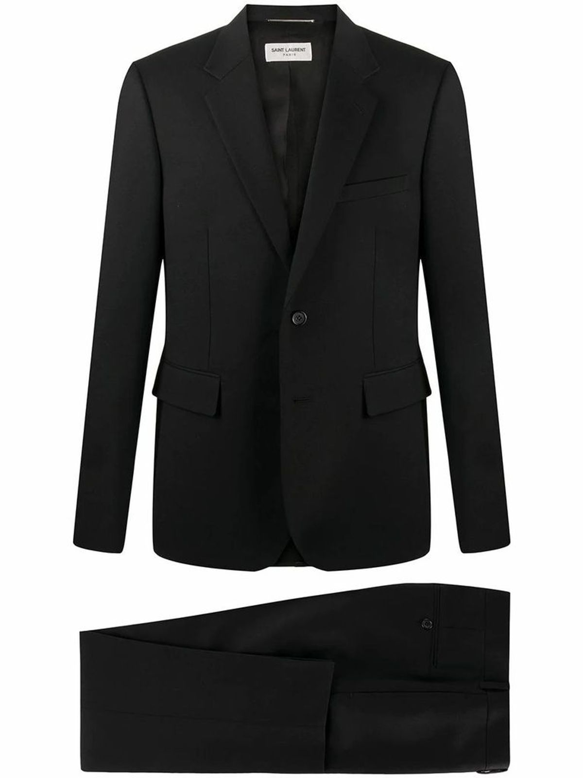 Saint Laurent Saint Laurent Mens Black Wool Suit