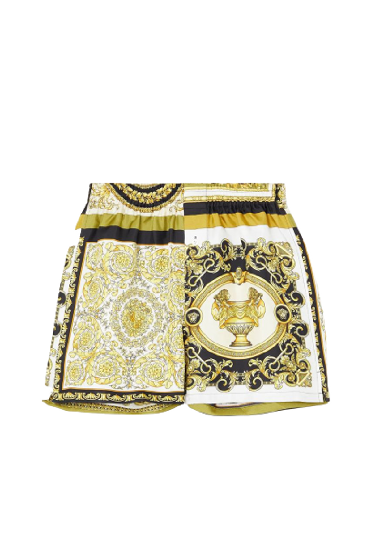 Versace Heritage Print Silk Twill Shorts
