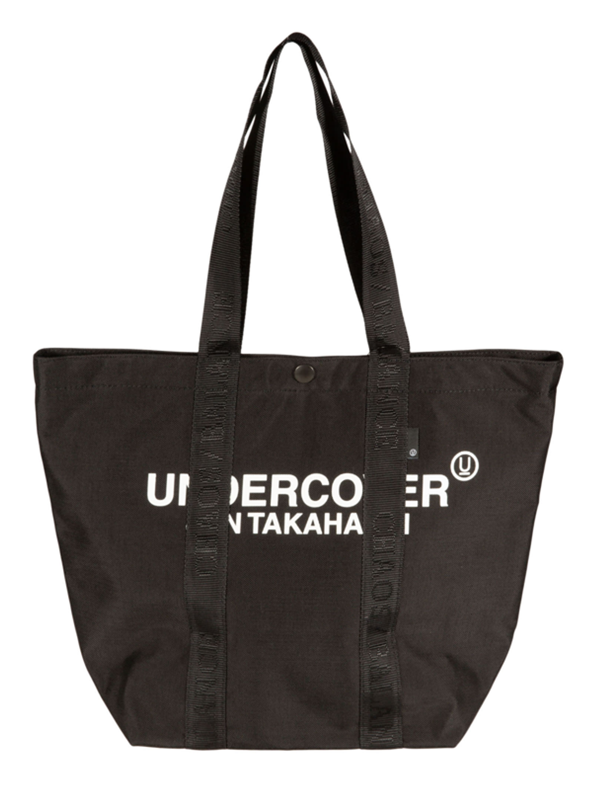 Undercover Logo Printed Shopper Bag In Black/white