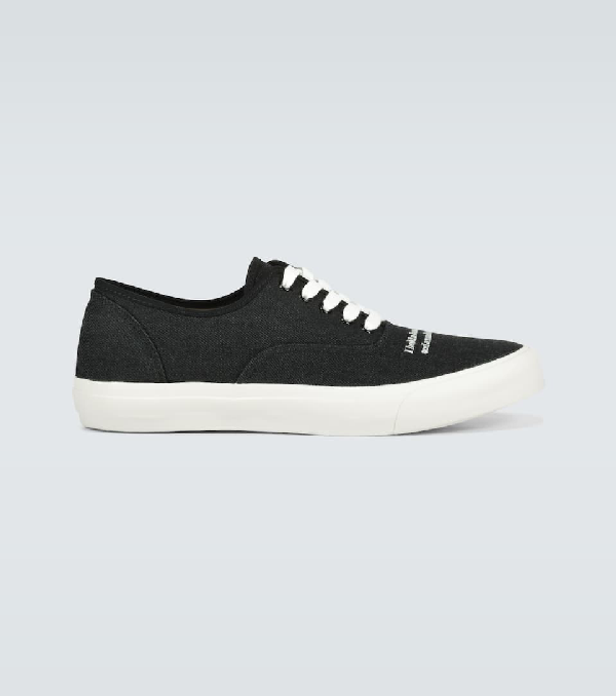 Undercover Embroidered Cotton Sneakers In Black