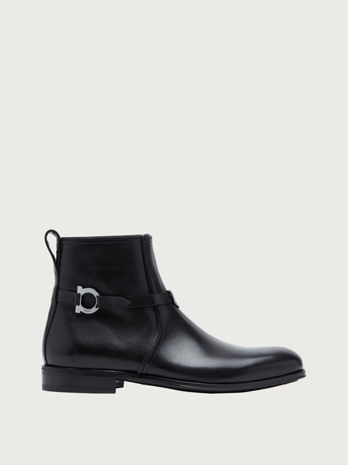 Ferragamo Gancini Bootie In Black