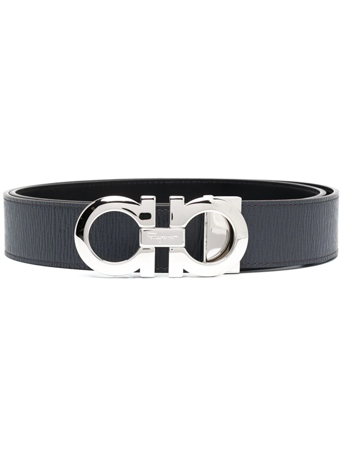 Ferragamo Gancini Reversible Grey Belt