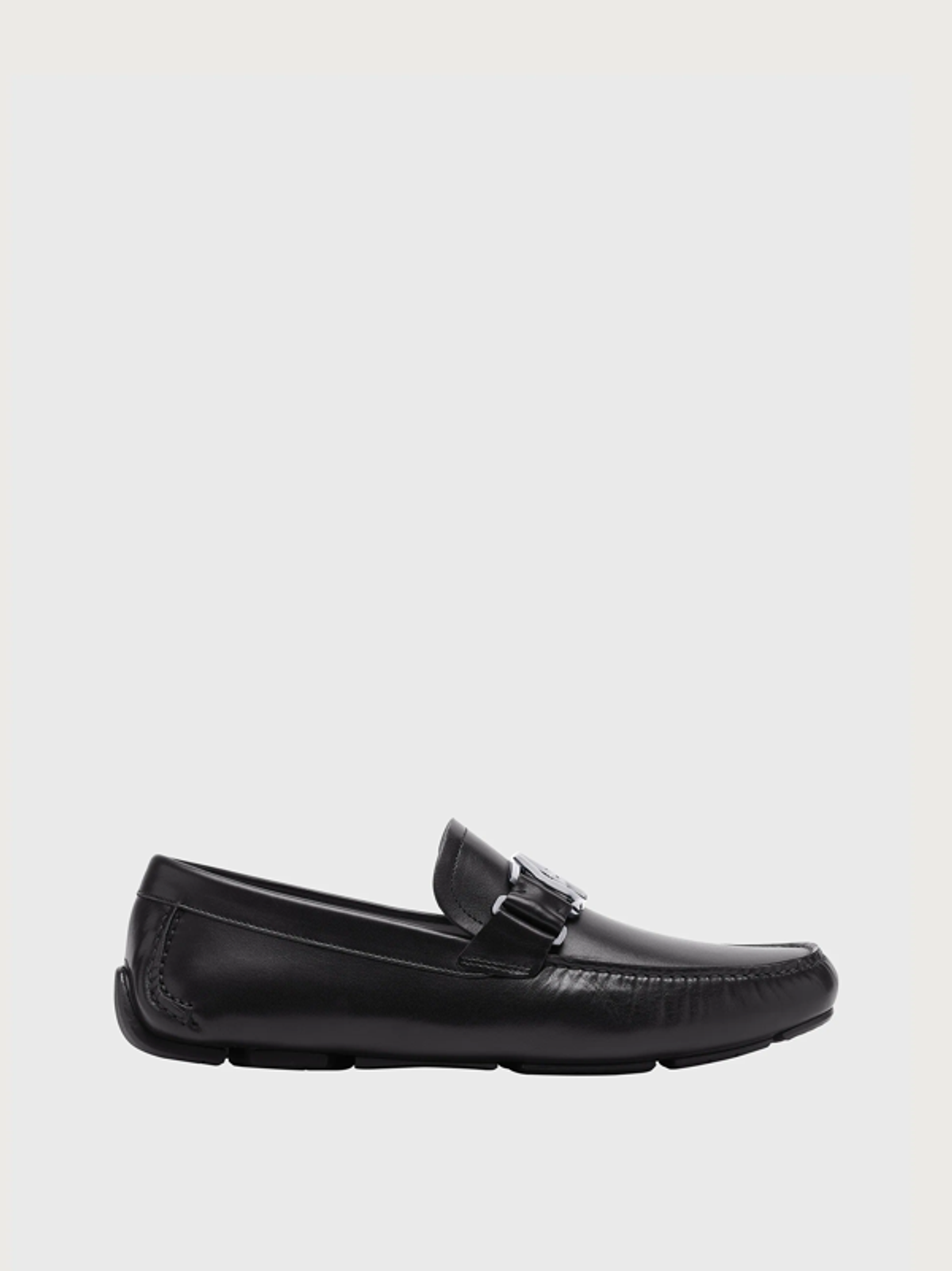 Ferragamo Driver Moccasin In Black
