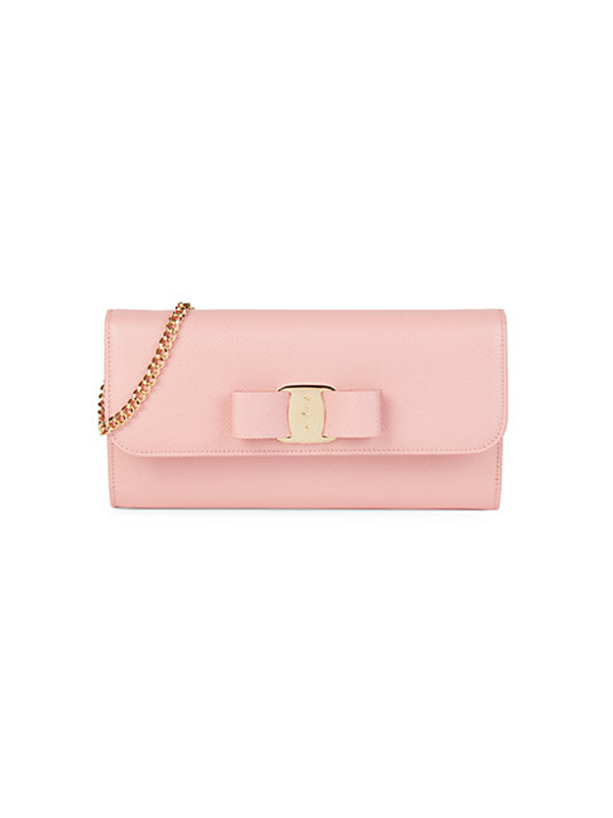 Ferragamo Bow Chain Crossbody Bag In Pink WHAT’S ON THE STAR?