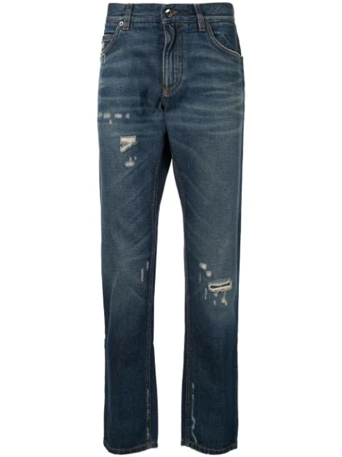 Dolce & Gabbana Logo Plaque Jeans In Blue | WHAT’S ON THE STAR?