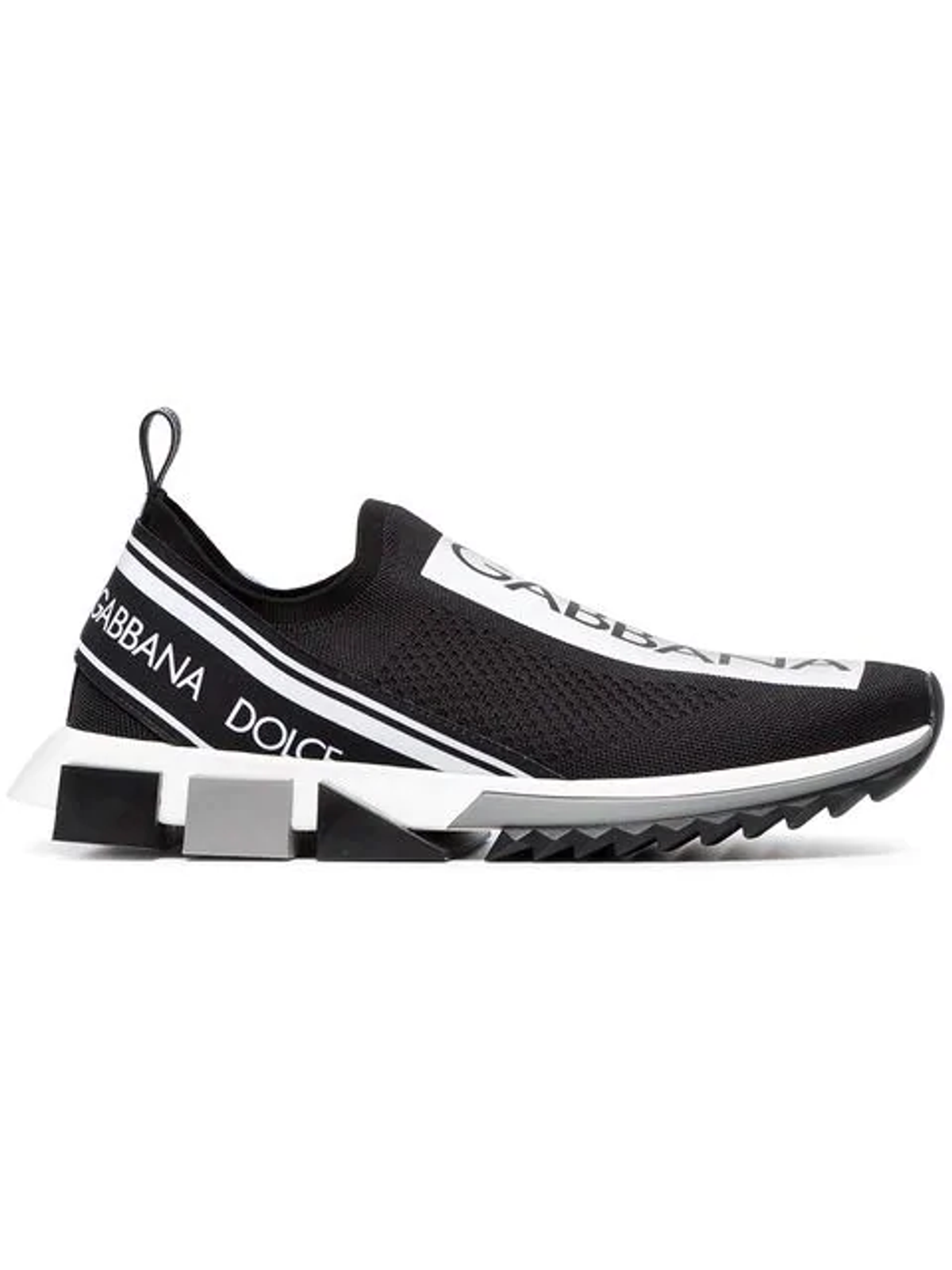 Dolce & Gabbana Dolce And Gabbana Black And White Sorrento Slip-on Sneakers