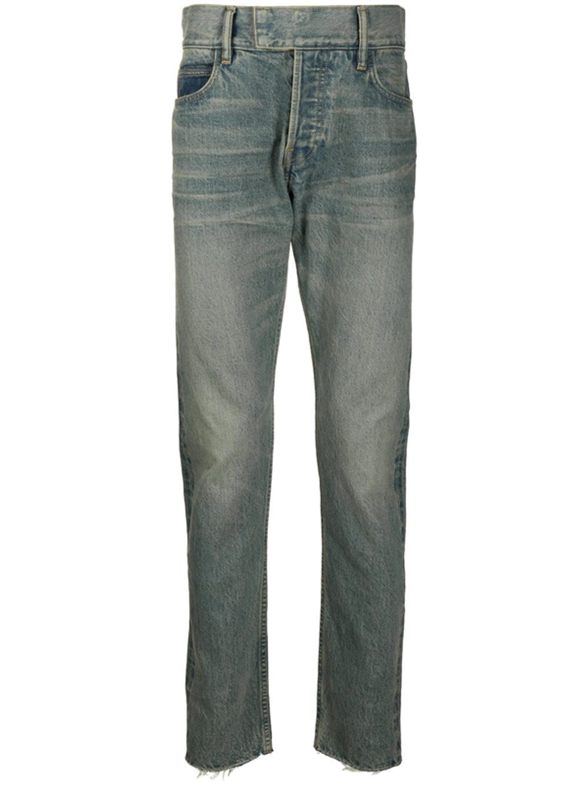 Fear of God X Ermenegildo Zegna Washed Jeans In Blue