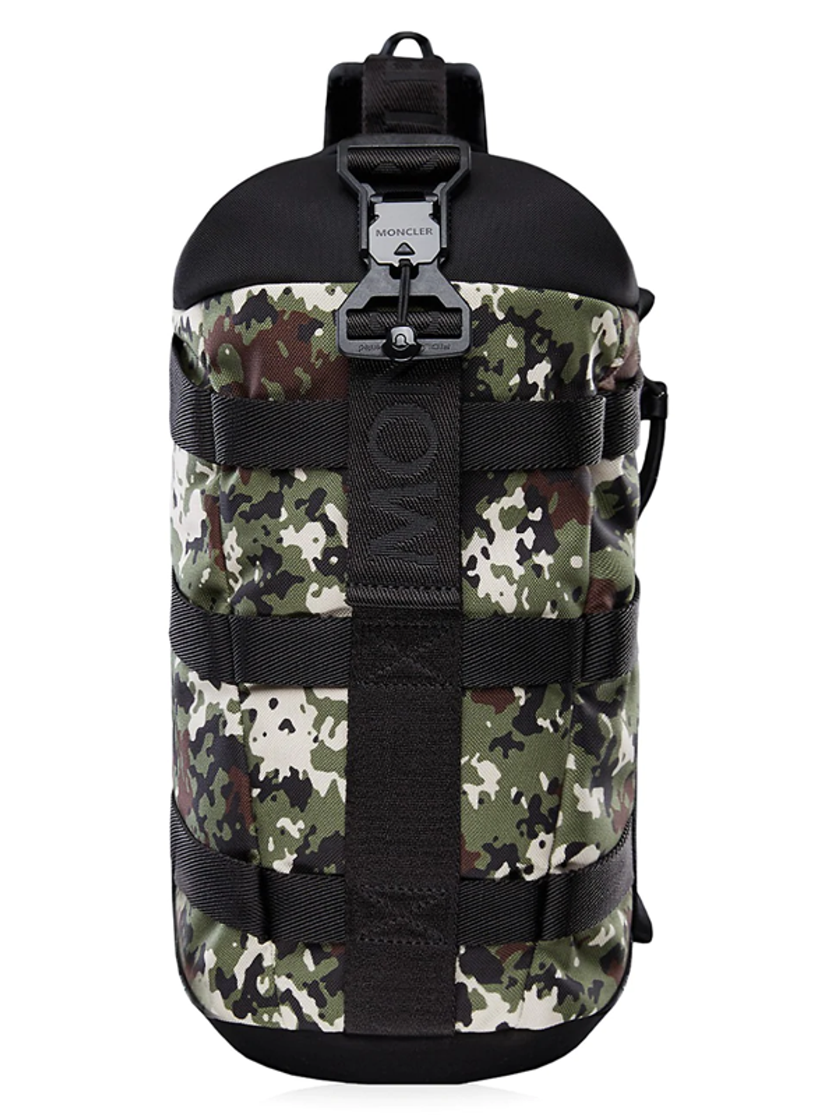 Moncler Mens Argens Camo Buckle Strap Backpack In Dark Green