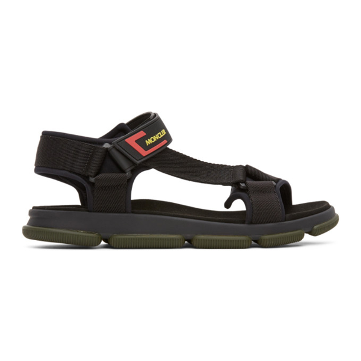 Moncler Moncler Black Simeon Sandals In 999 Black